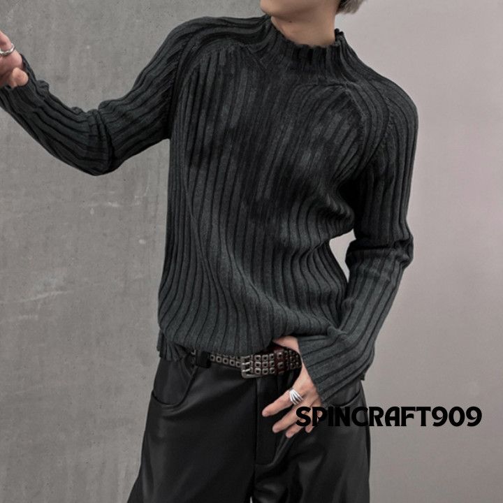 Other Graphic y2k Style Turtleneck Knit Sweater Size US L / EU 52-54 / 3 - 3 Thumbnail