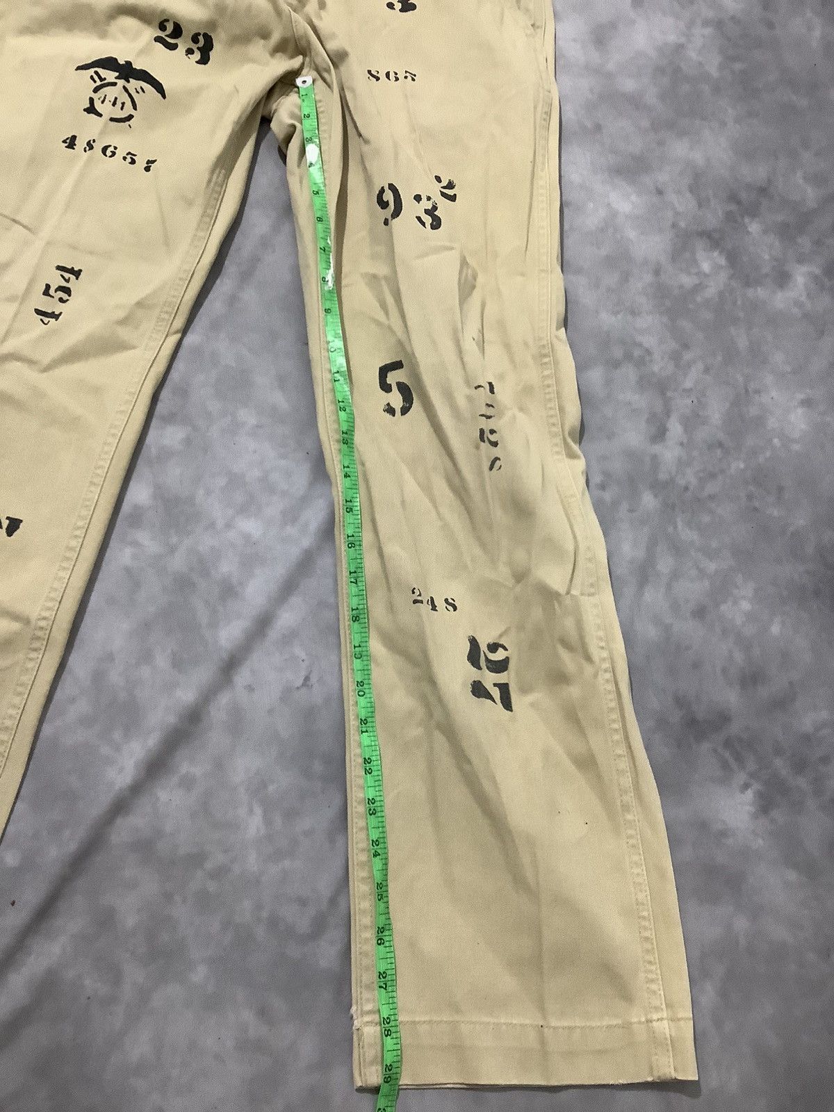 Mister Freedom 🛒Need Gone🛒 MFS Vetements The Code of Number Printed Pants Size US 33 - 9 Thumbnail