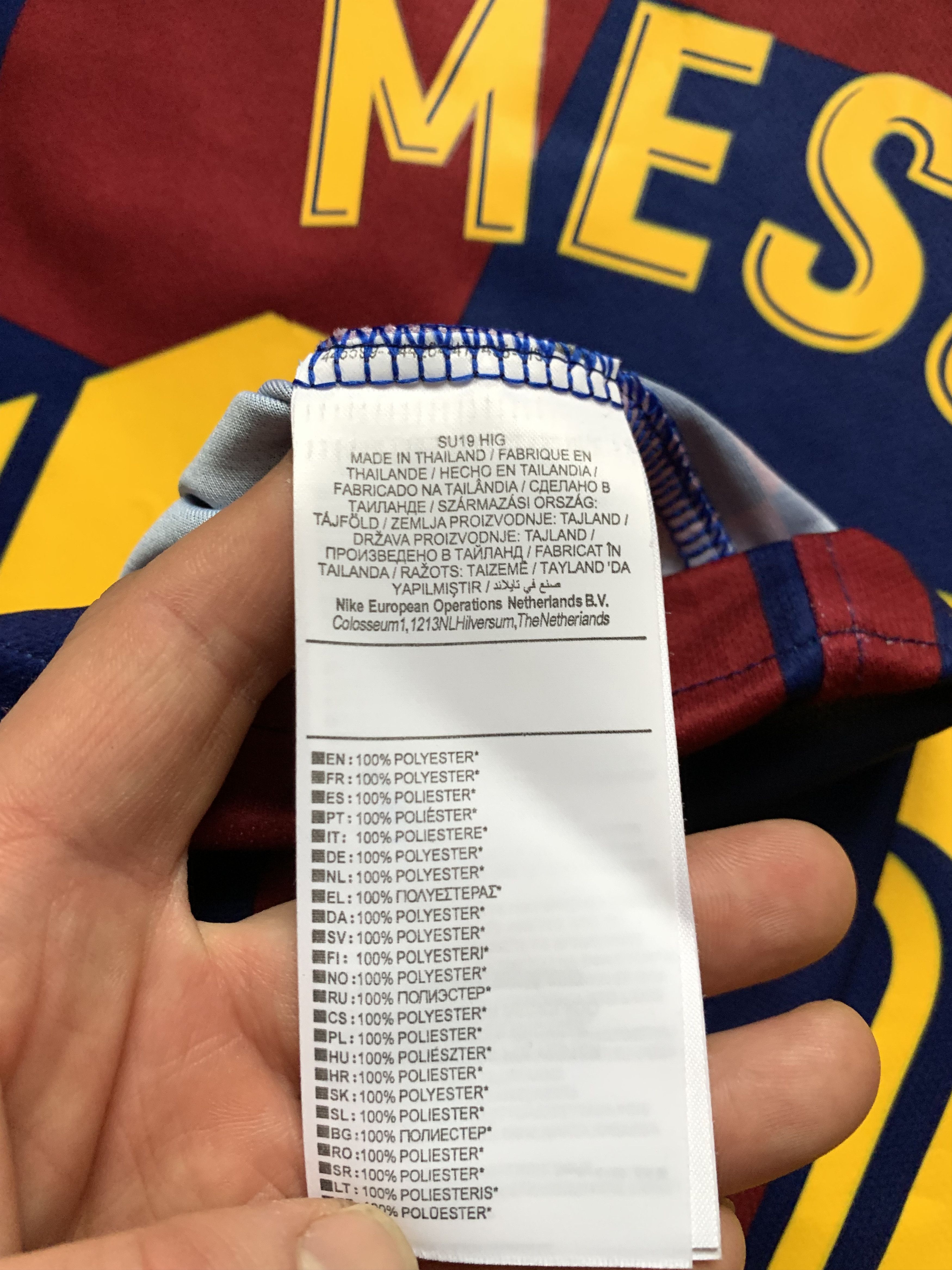 Nike Nike Barcelona Home Shirt Lionel Messi #10 2019-2020 Size US S / EU 44-46 / 1 - 9 Thumbnail