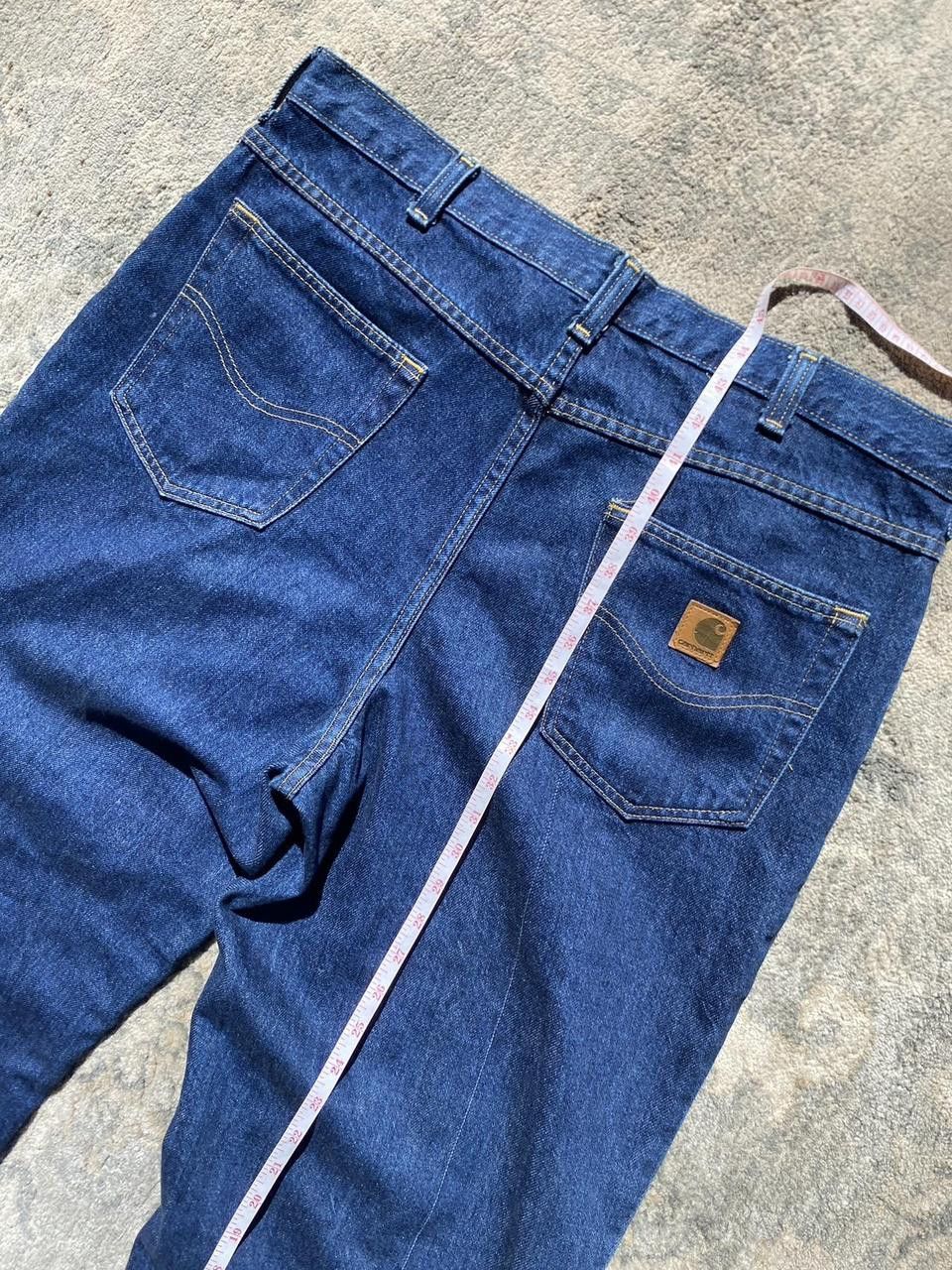 Carhartt Navy Blue Wash Vintage Carhartt Workwear 381-83 Jeans 38x32 Size US 38 / EU 54 - 1 Thumbnail