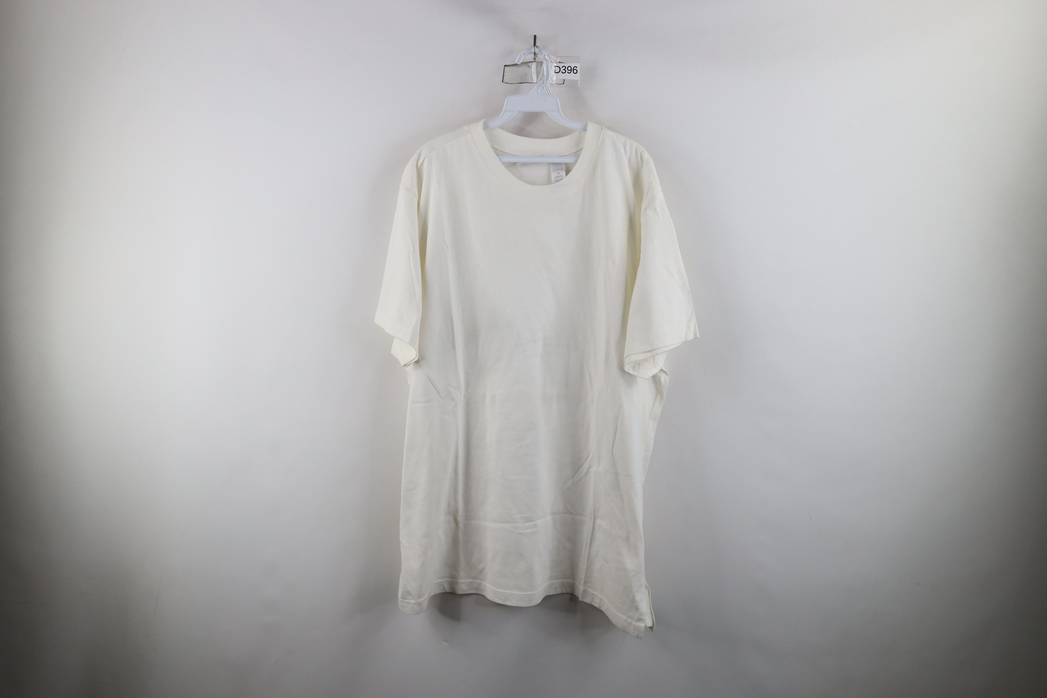 Vintage Vintage 90s Streetwear Cotton Short Sleeve T-Shirt White Size 3XL / US 20-22 - 1 Thumbnail