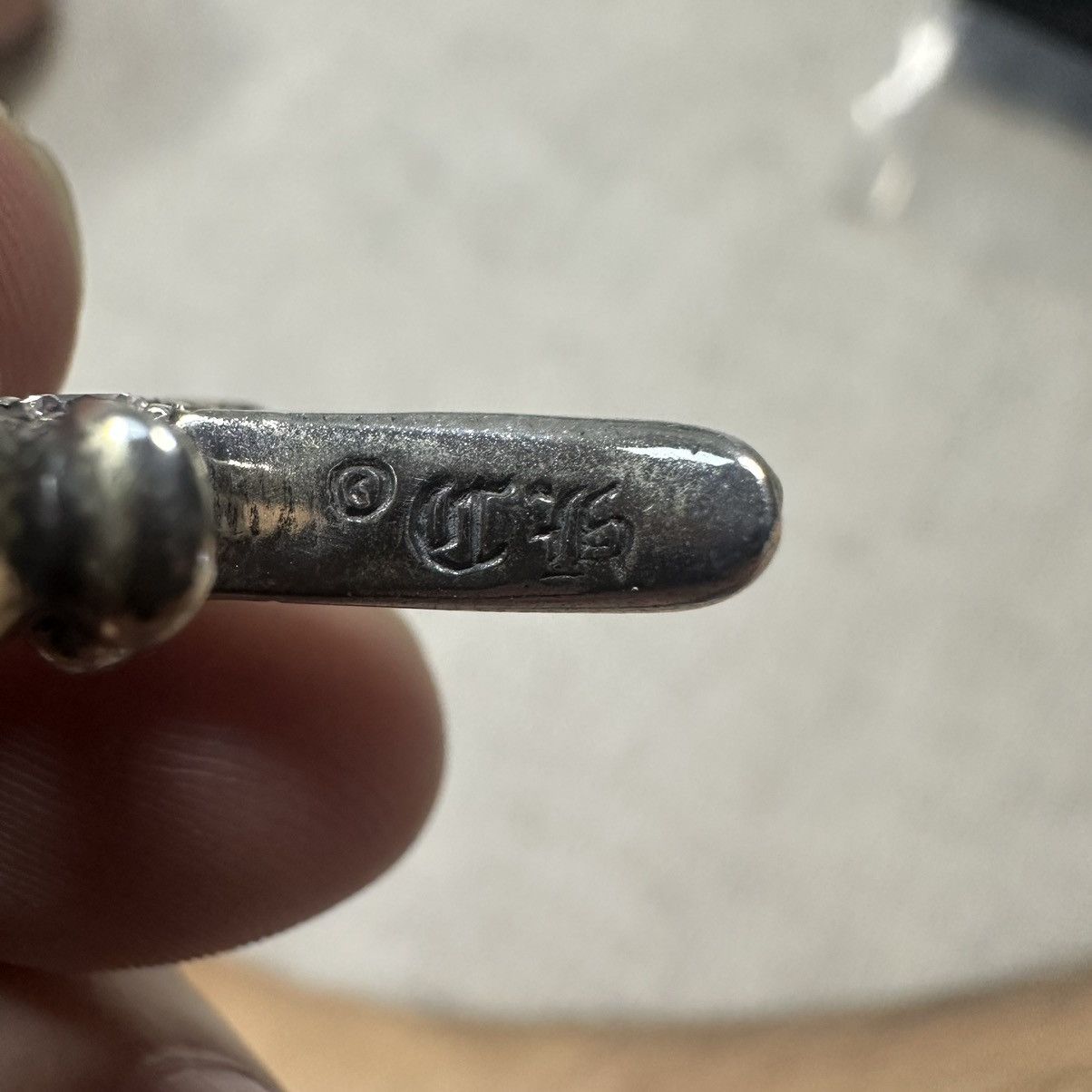 Chrome Hearts Chrome Hearts Silver Tiny Cross with Diamonds Size ONE SIZE - 7 Thumbnail