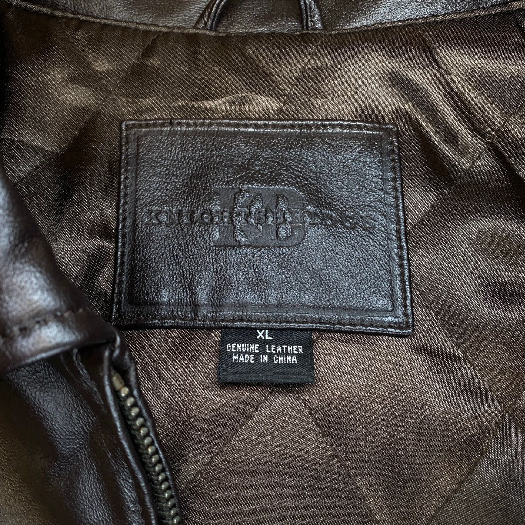 Vintage VINTAGE Knightsbridge Leather Jacket Black XL Insulated Quilted Mid-Length Bomber Jacket Men Size US XL / EU 56 / 4 - 6 Thumbnail