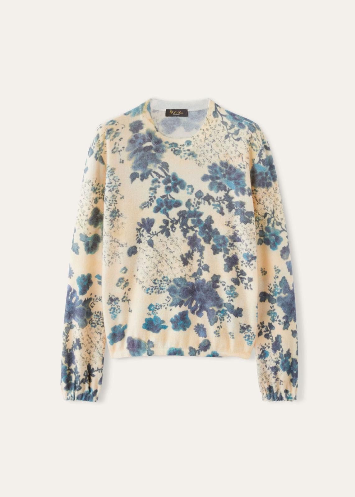 Loro Piana o1srvl11e0125 FAN6256 Roundneck Hill Sweater in Multicolor Size L / US 10 / IT 46 - 1 Thumbnail