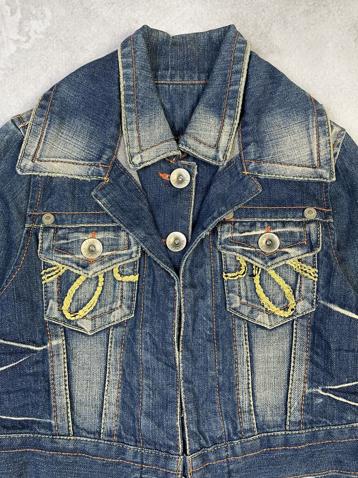 Hysteric Glamour Y2k Red Pepper Cropped Denim Jacket Size S / US 4 / IT 40 - 2 Thumbnail