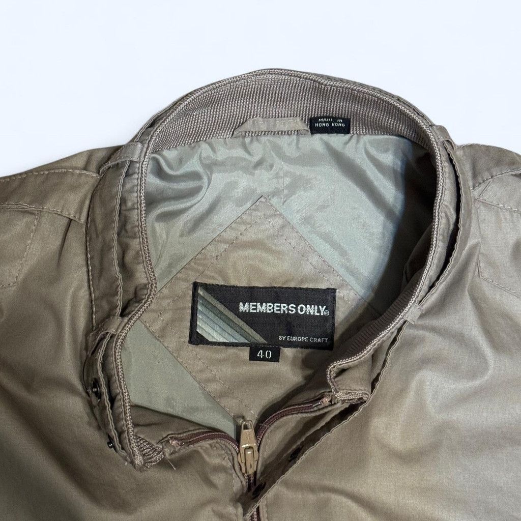 Members Only Members Only Tan/Beige Jacket sz-M Size US S / EU 44-46 / 1 - 4 Thumbnail