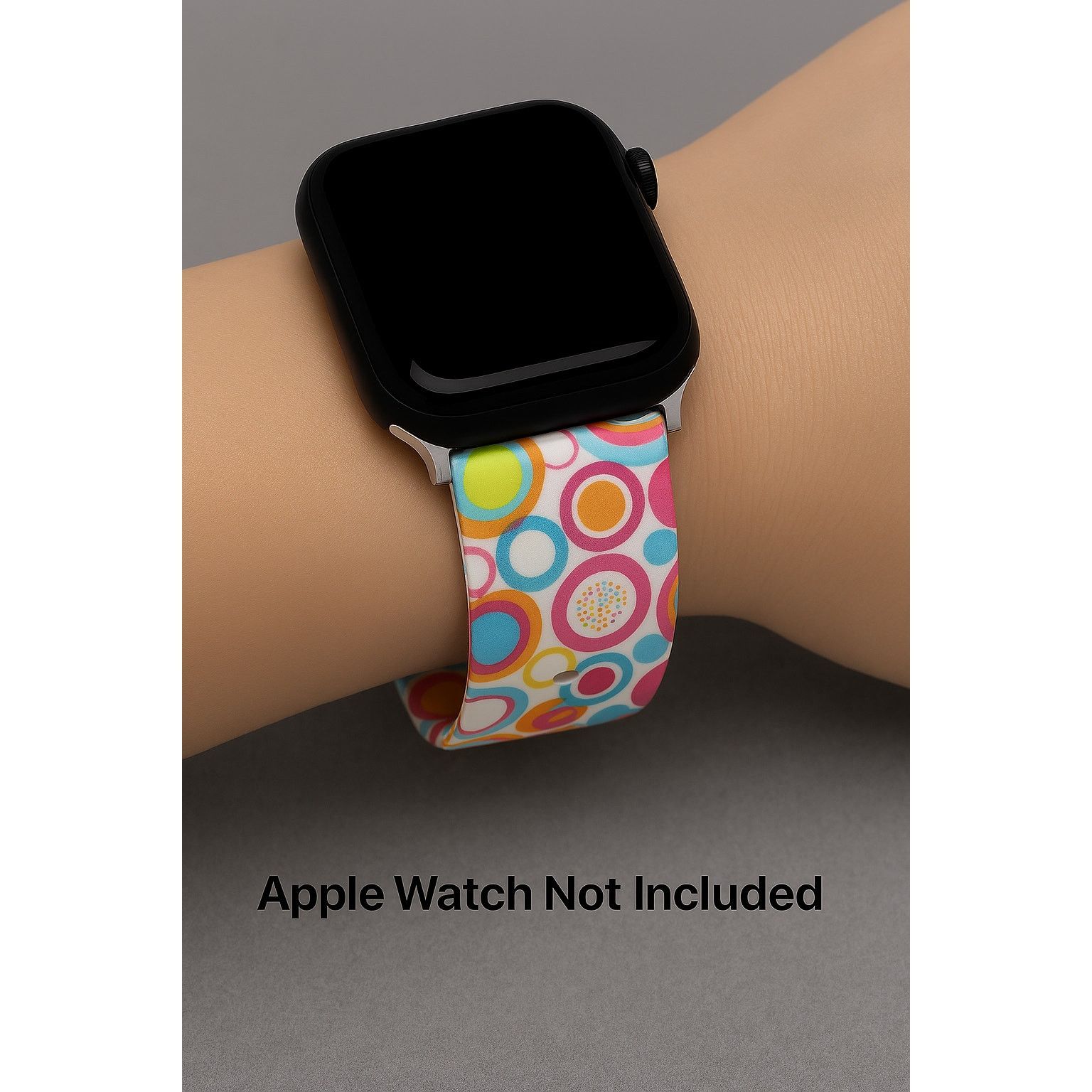 Other Colorful Circles Silicon Apple Watch Sports Band 38mm Size ONE SIZE - 1 Thumbnail