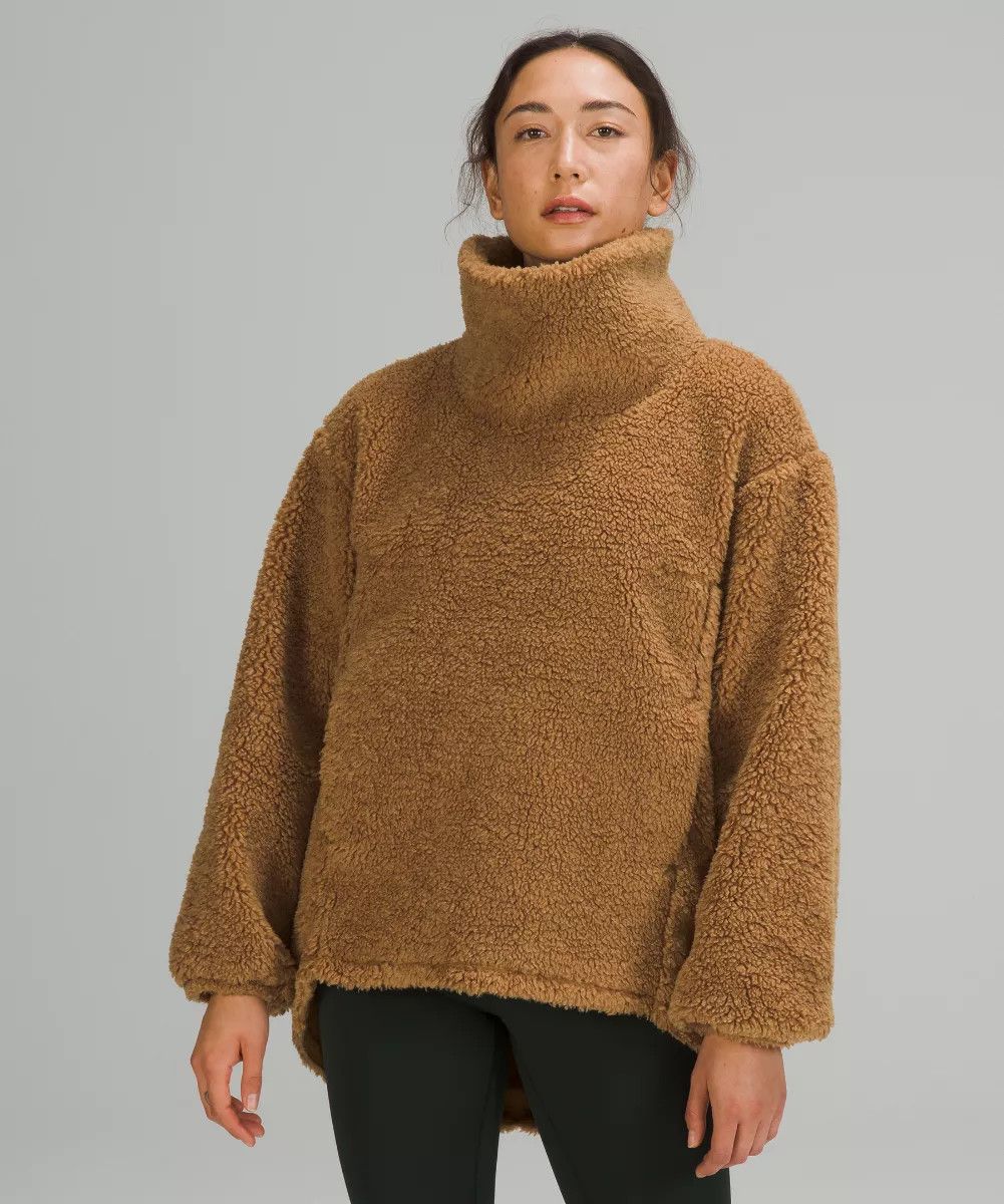 image of Lululemon Warmth Restore Long Pullover Us4 in Caramel Brown, Women's (Size Small)