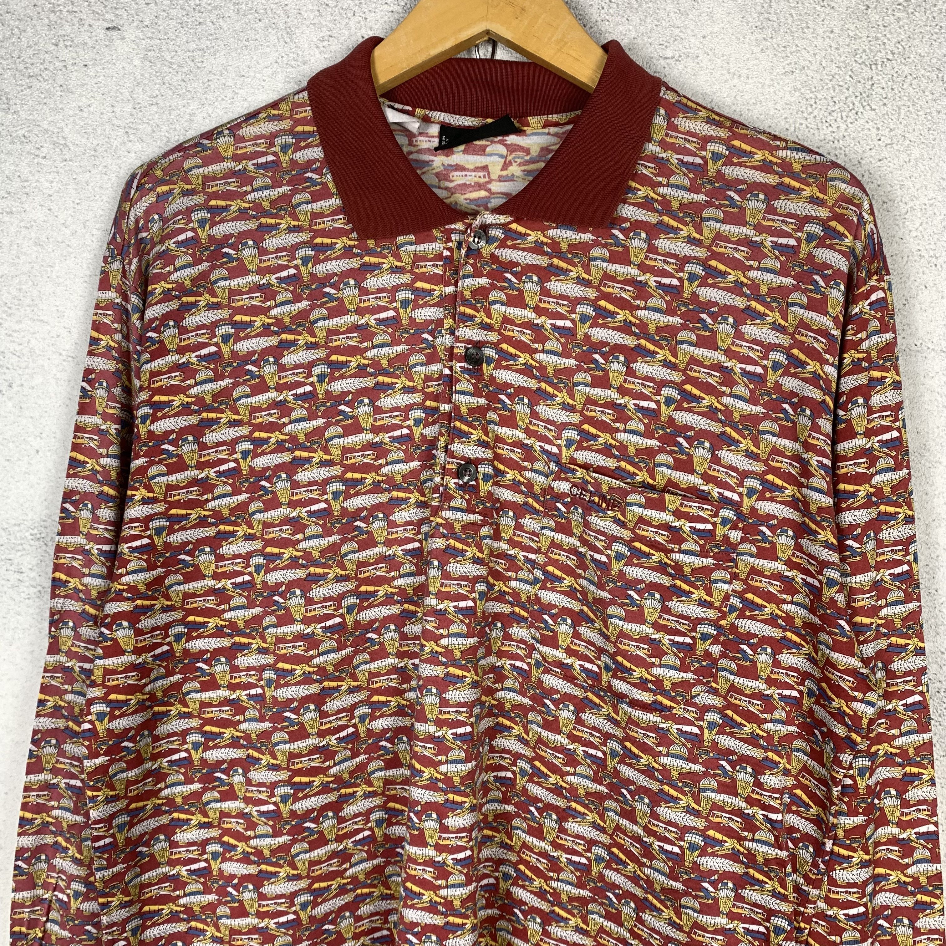Celine Vintage Celine Monogram Longsleeve Tshirt Size US M / EU 48-50 / 2 - 3 Thumbnail