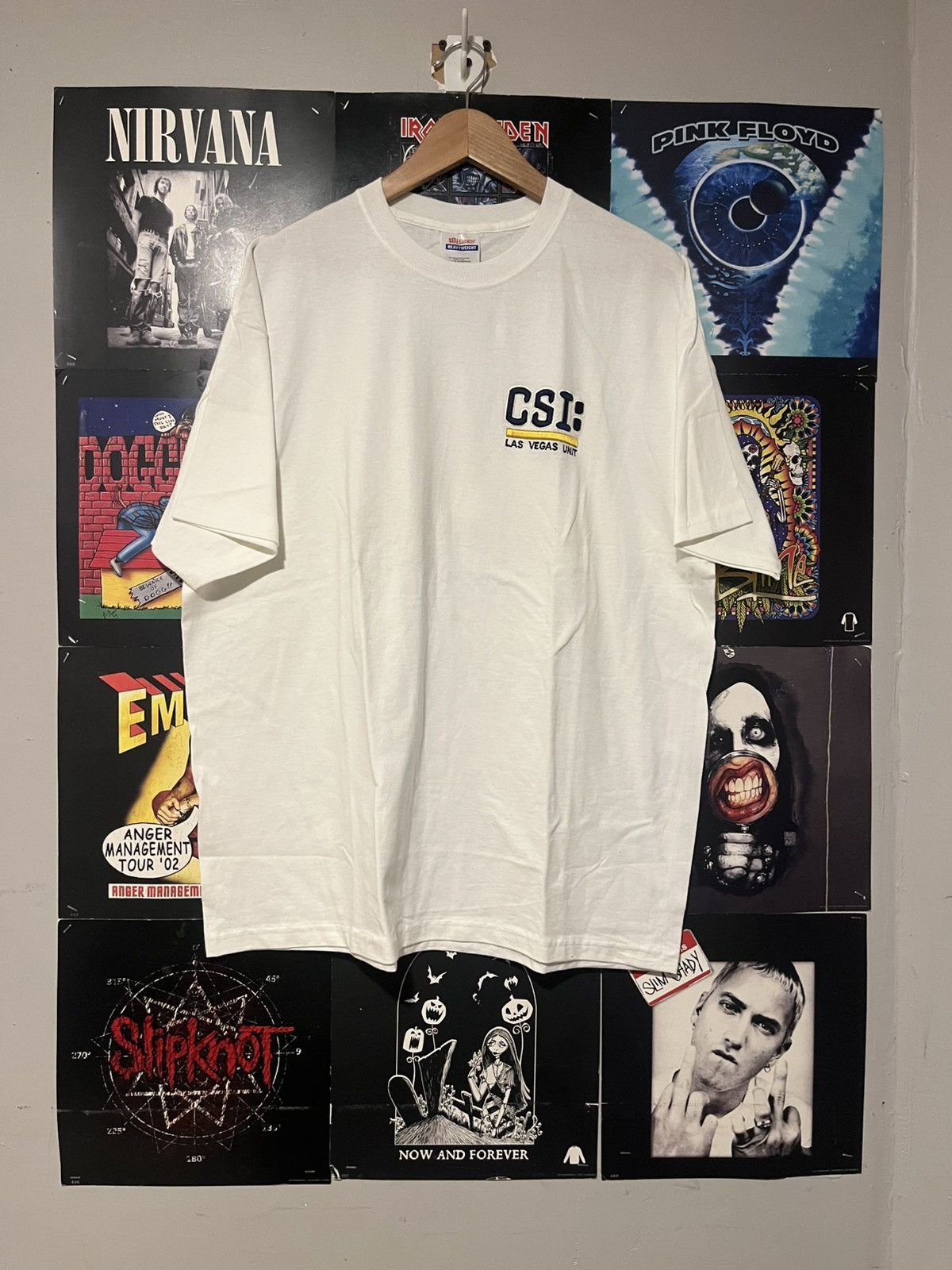 Hanes Y2K CSI Las Vegas Unit TV Promotional Embroidered tee shirt Size US XL / EU 56 / 4 - 1 Thumbnail