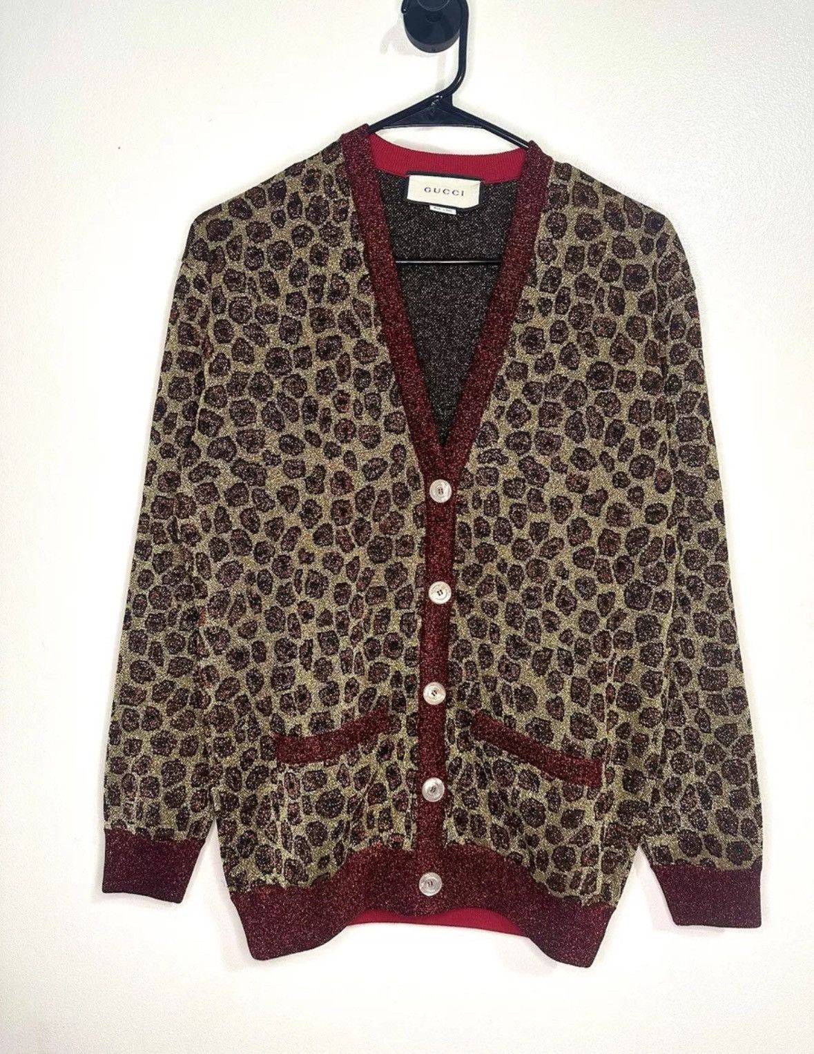 Gucci Gucci Spiritismo Lurex Cardigan Size XS / US 0-2 / IT 36-38 - 2 Thumbnail