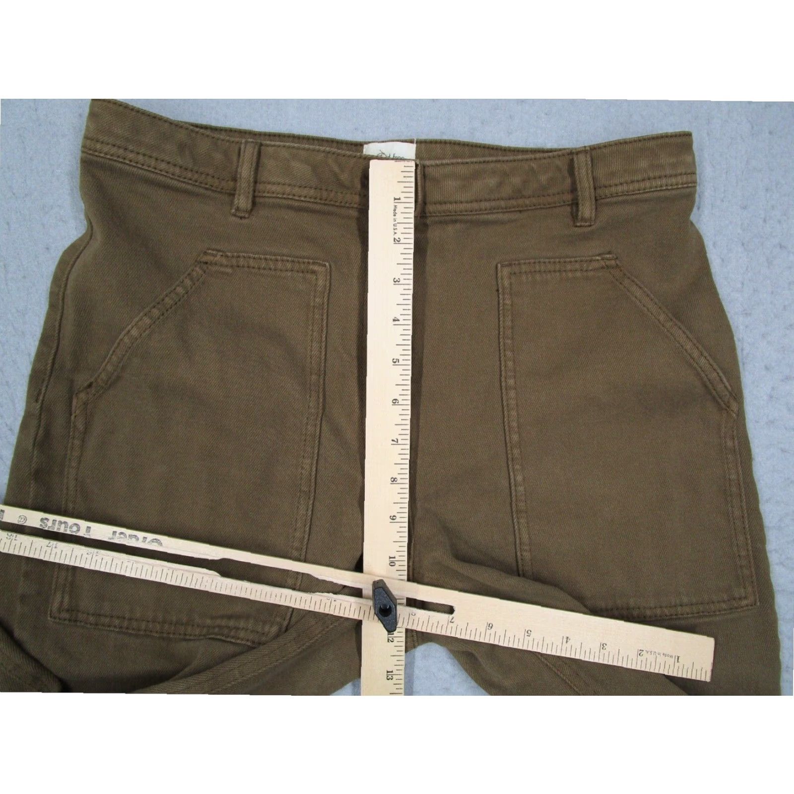 Vintage Wilfred Free Womens High Waisted Brown Canvas Utility Pants 31x30 Classic Fit Size 32" / US 10 / IT 46 - 4 Thumbnail