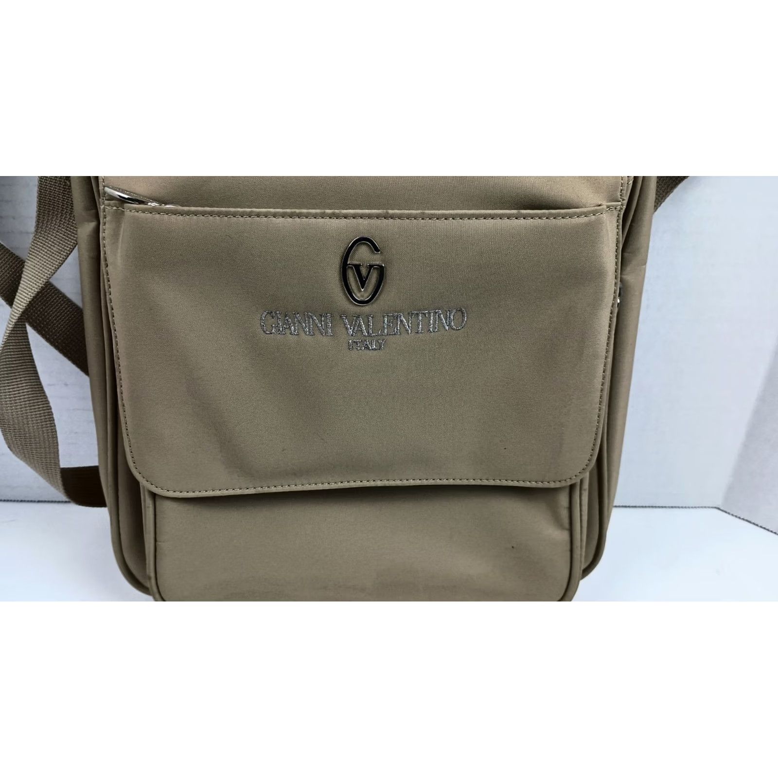 Valentino Valentino Nylon Crossbody Handbag Purse Tan Womens Size ONE SIZE - 3 Thumbnail