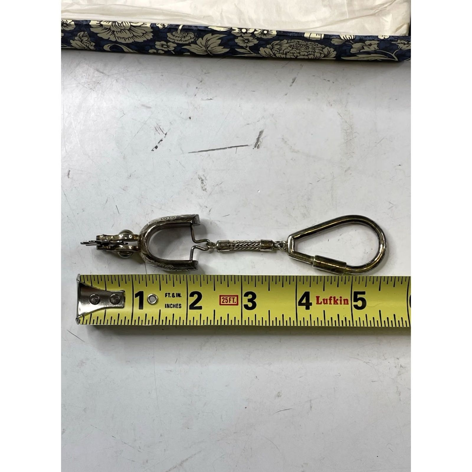 Vintage VINTAGE KEYCHAIN Ilraia 950 Silver From Peru Stirrups Western Charm Women Silver Charmed Size ONE SIZE - 6 Thumbnail