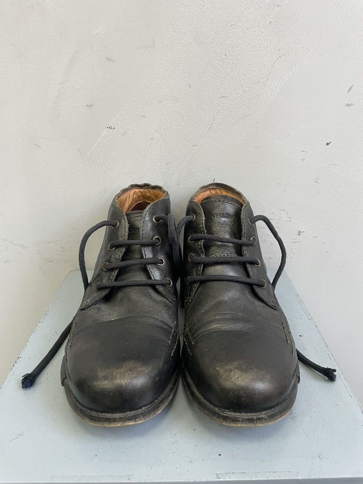 Dirk Bikkembergs Yelluncab black leather boots minimal classic guidi style Size US 9 / EU 42 - 8 Thumbnail