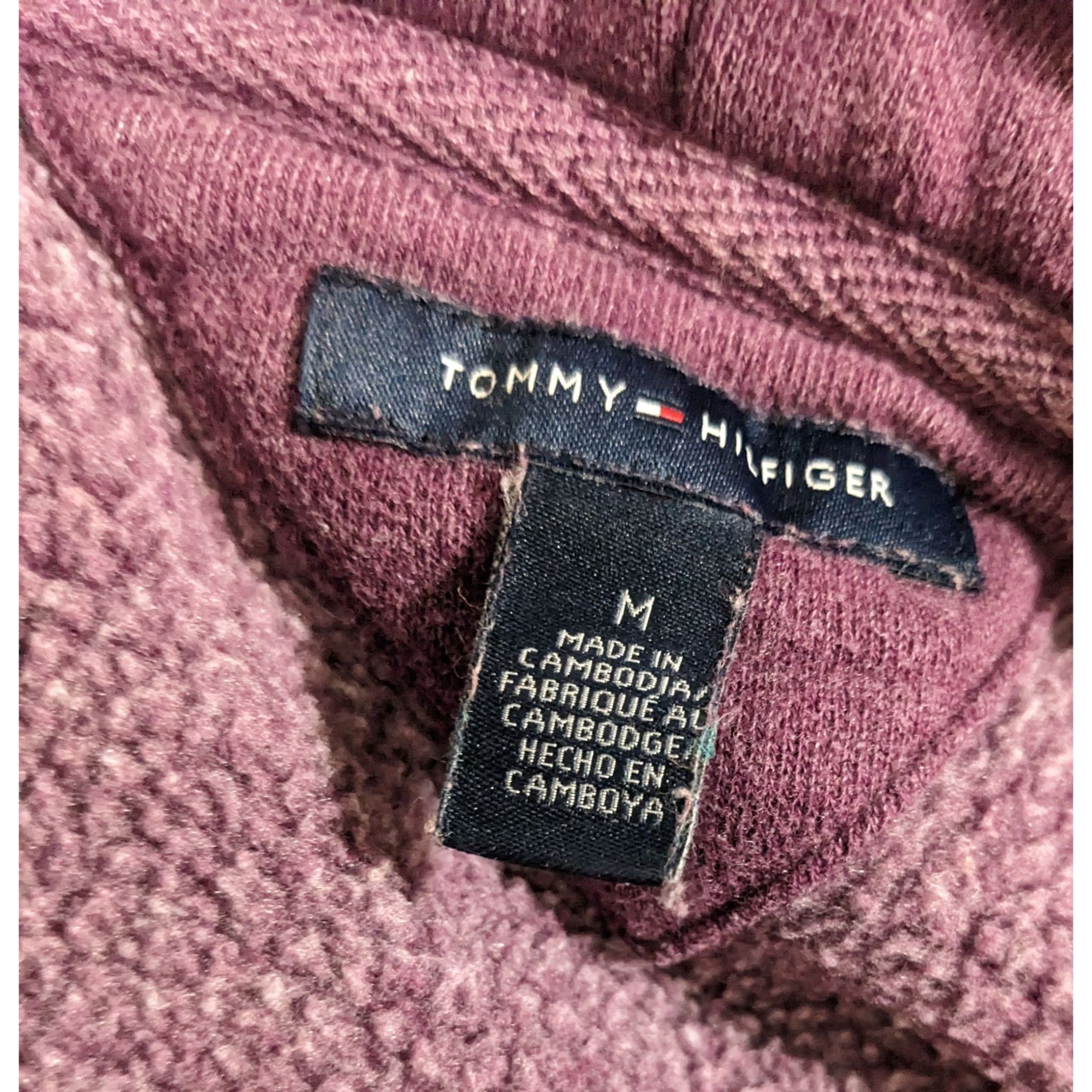 Tommy Hilfiger Preppy Purple Zip Hoodie by Tommy Hilfiger Size M / US 6-8 / IT 42-44 - 8 Thumbnail