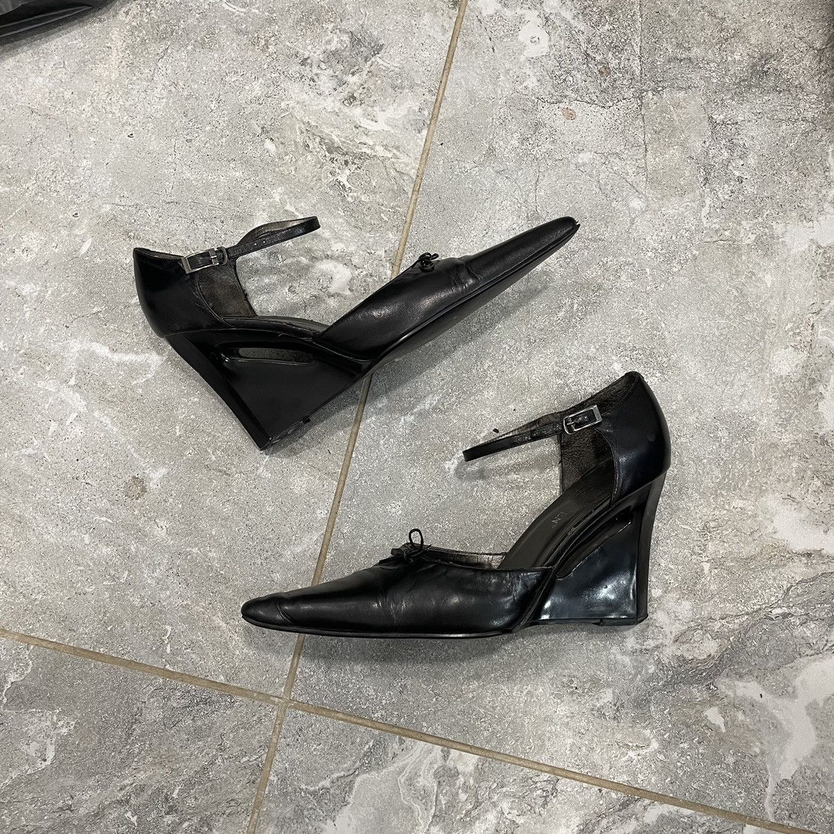 Japanese Brand × Vintage 40 cyber black Vintage vampire Spikes High Heels goth rock Size US 10 / IT 40 - 1 Thumbnail