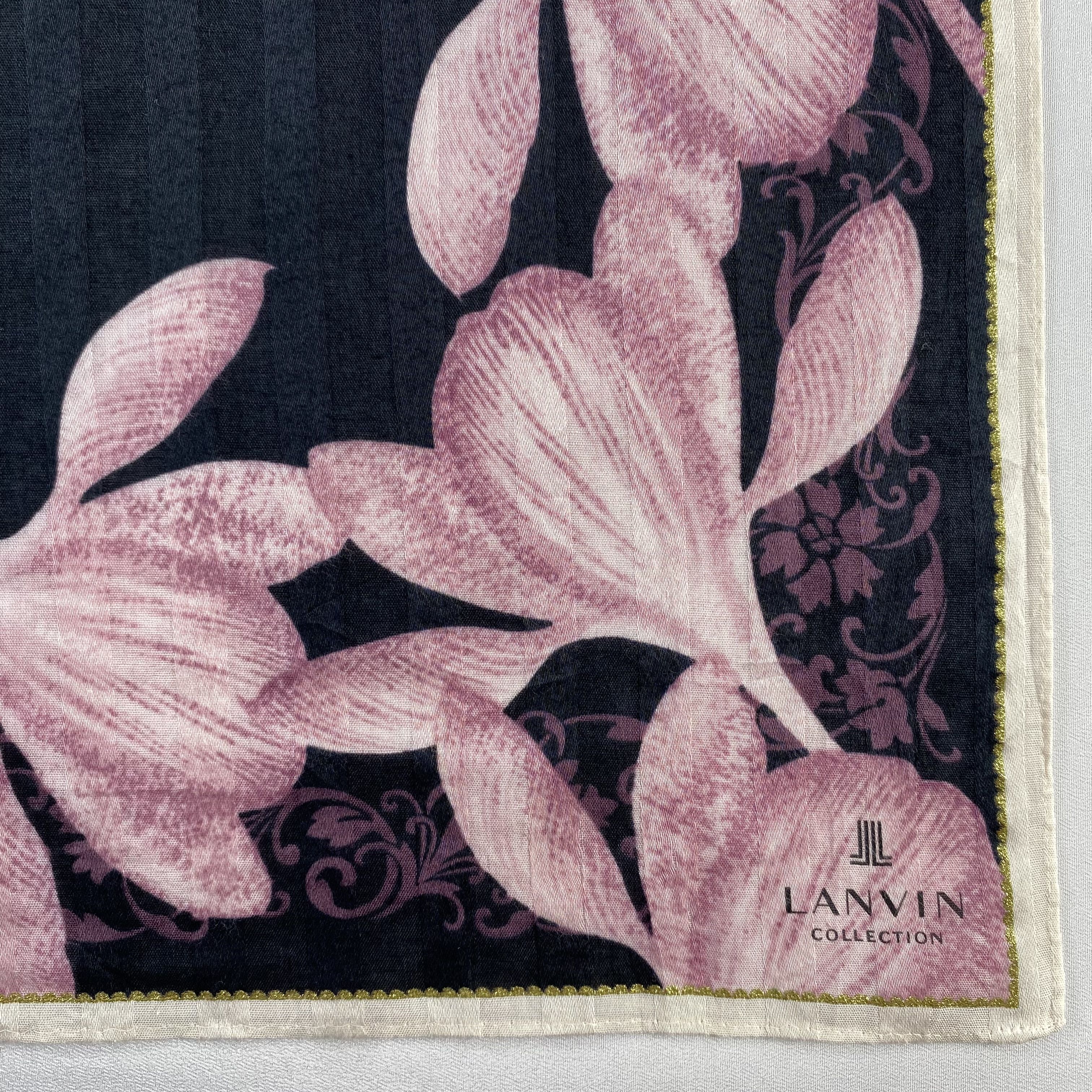 Lanvin × Vintage Lanvin Handkerchief / Neckerchief / Bandana-P1514 Size ONE SIZE - 3 Thumbnail