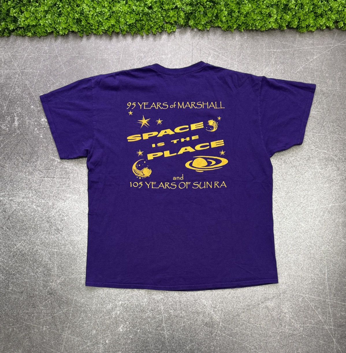 Band Tees Vintage Purple T-Shirt Tee Sun Ra Arkestra Marshall Allen Size US L / EU 52-54 / 3 - 2 Thumbnail