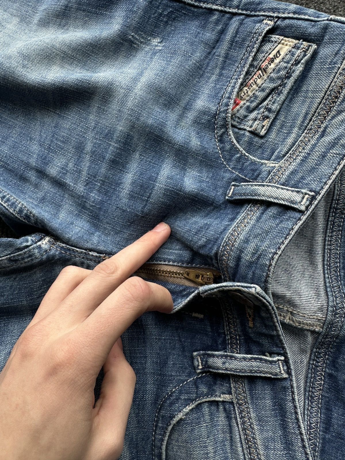 Diesel OPIUM 🚨 DIESEL WMN DENIM JEANS AVANT GARDE Y2K IFSIXWASNINE Size 28" / US 6 / IT 42 - 9 Thumbnail