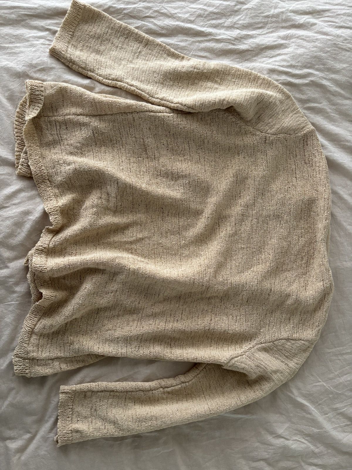 Our Legacy Our Legacy KNITTED CARDIGAN Beige Faux Cord Size US M / EU 48-50 / 2 - 2 Thumbnail