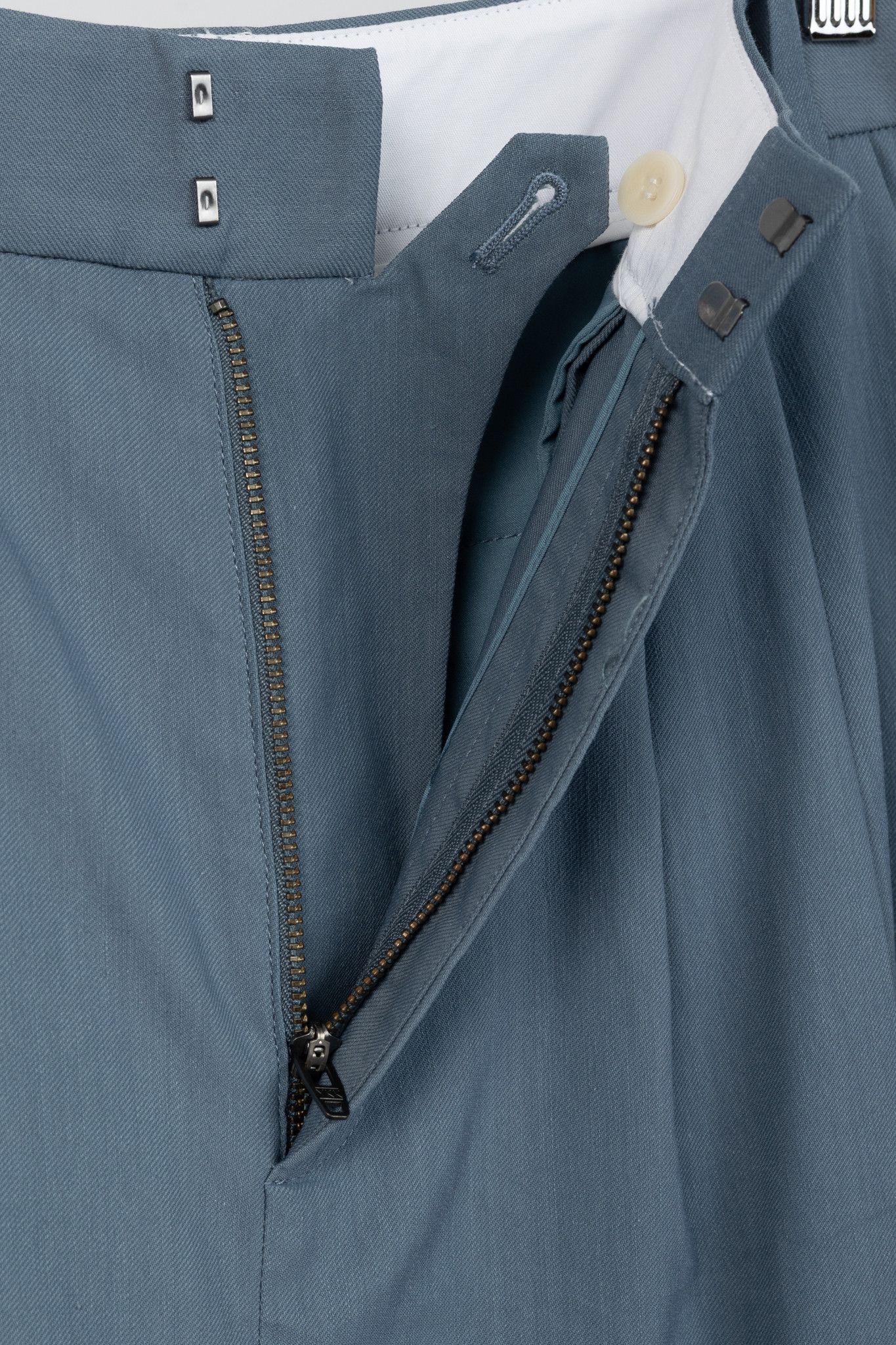 Tibi Tibi Stella Blue Grey Fluid Suiting Pant Size 26" / US 2 / IT 38 - 7 Thumbnail