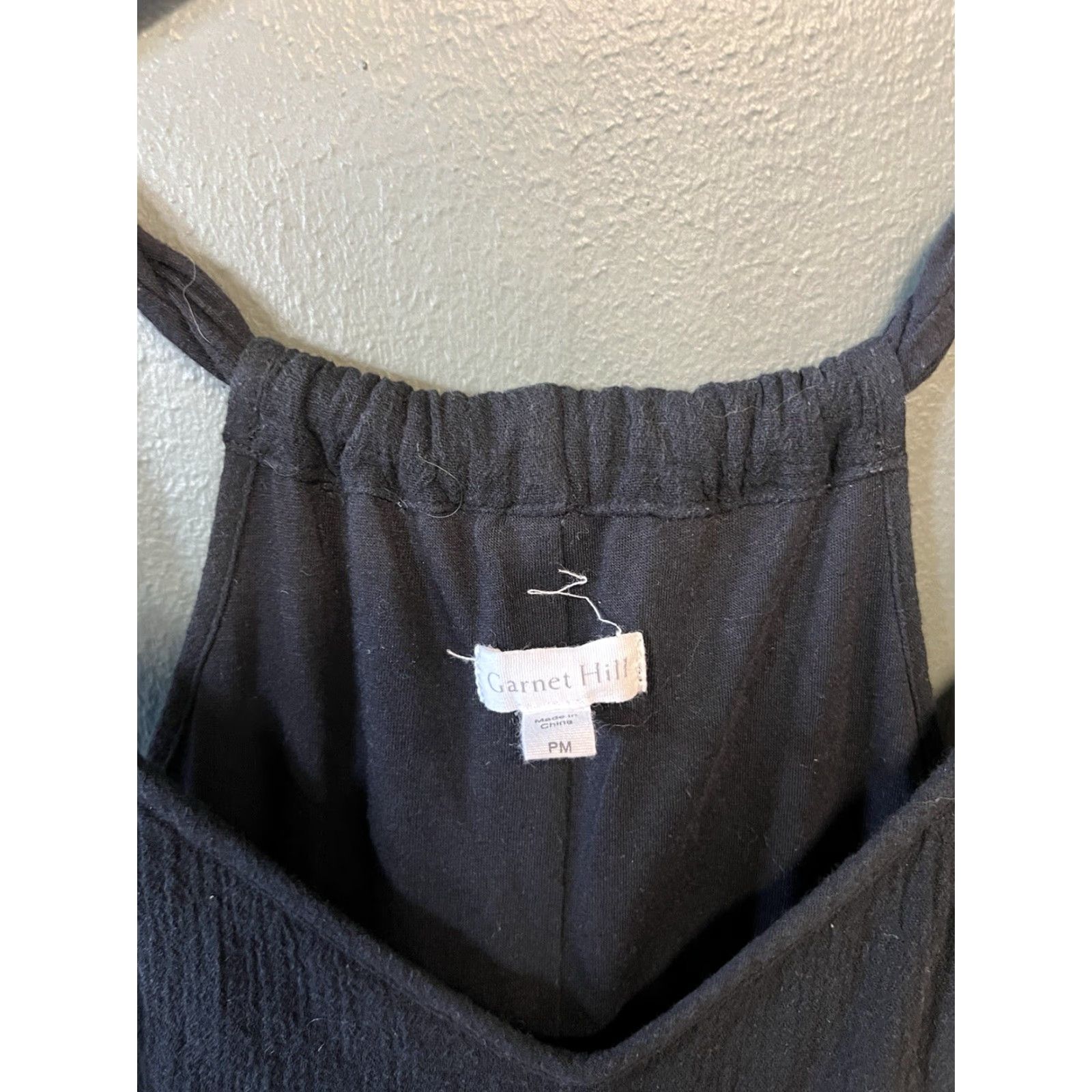 Vintage Garnet Hill Womens Black Sleeveless Shirt Long Dress Size Petite M w/ Slip Size M / US 6-8 / IT 42-44 - 3 Thumbnail