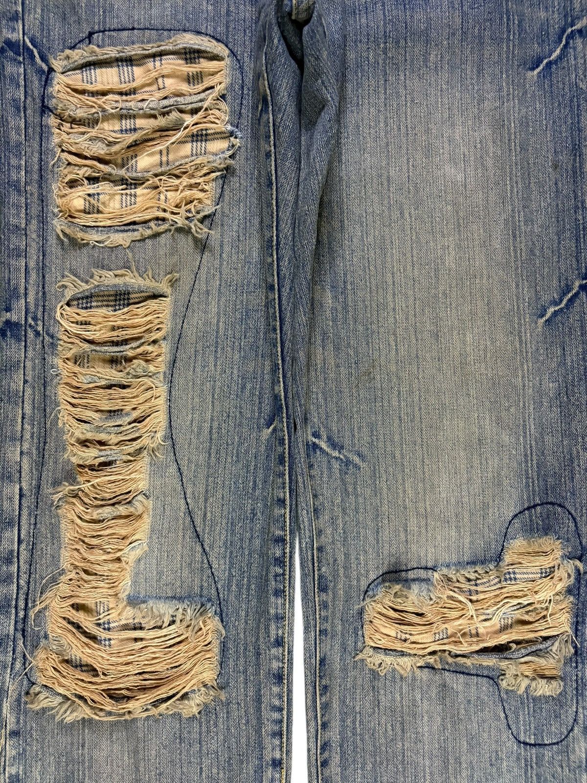 Japanese Brand Vintage Japanese Brand Rusty Distressed Loose Jeans Size US 33 - 5 Thumbnail