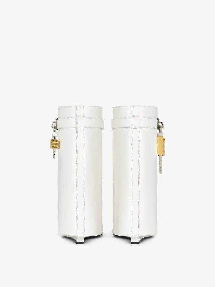 Givenchy o1w1db10525 Shark Lock Ankle Sandals in White Size US 8 / IT 38 - 5 Thumbnail