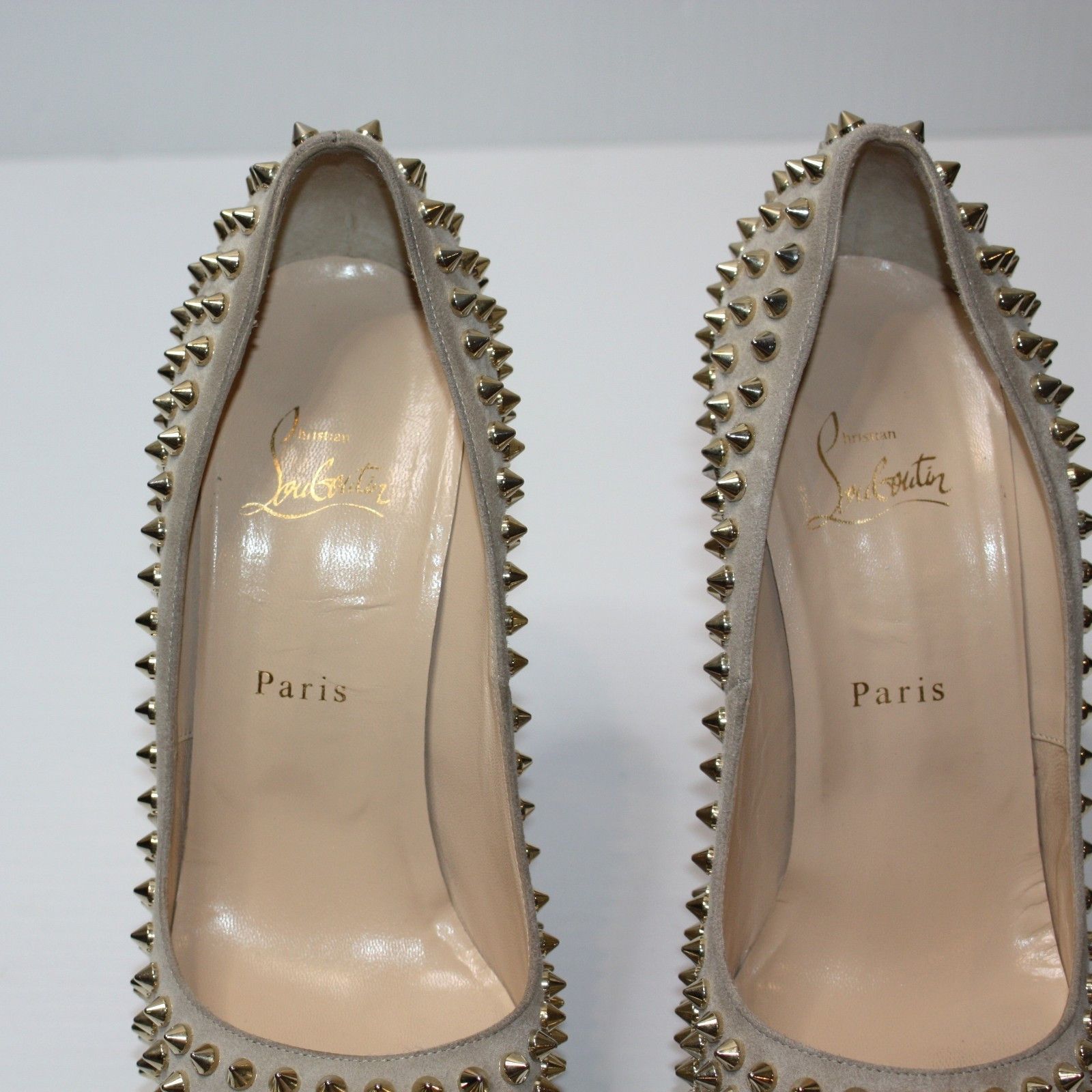 Christian Louboutin Platform Lady Peep Spike Studded Shoes in EU 40.5 / US 10.5 Size US 10.5 / IT 40.5 - 5 Thumbnail