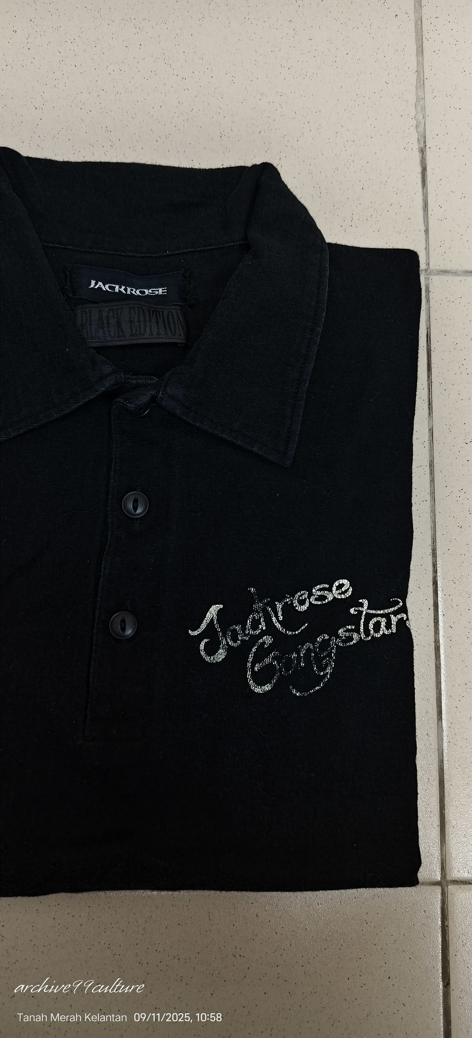JACKROSE Jackrose Gangstar Black edition Polo shirt Size US S / EU 44-46 / 1 - 5 Thumbnail