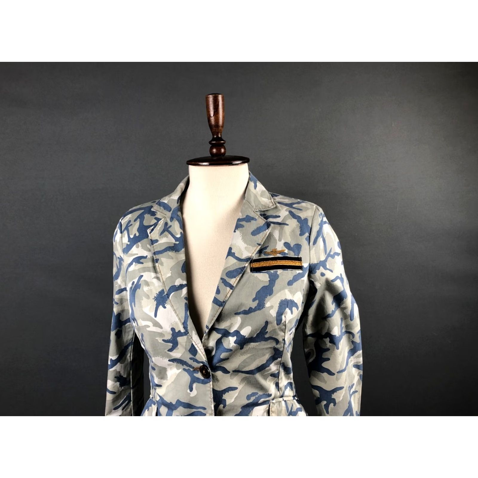 Aeronautica Militare Aeronautica Militare Women Blazer Jacket Size 42 Multicolor Cotton Camouflage Size M / US 6-8 / IT 42-44 - 5 Thumbnail