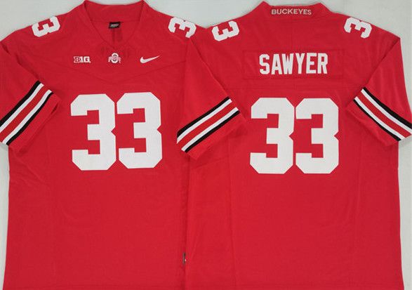 Other Ohio State Buckeyes #33 Jack Sawyer Red 2025 Jersey Size US XL / EU 56 / 4 - 1 Thumbnail