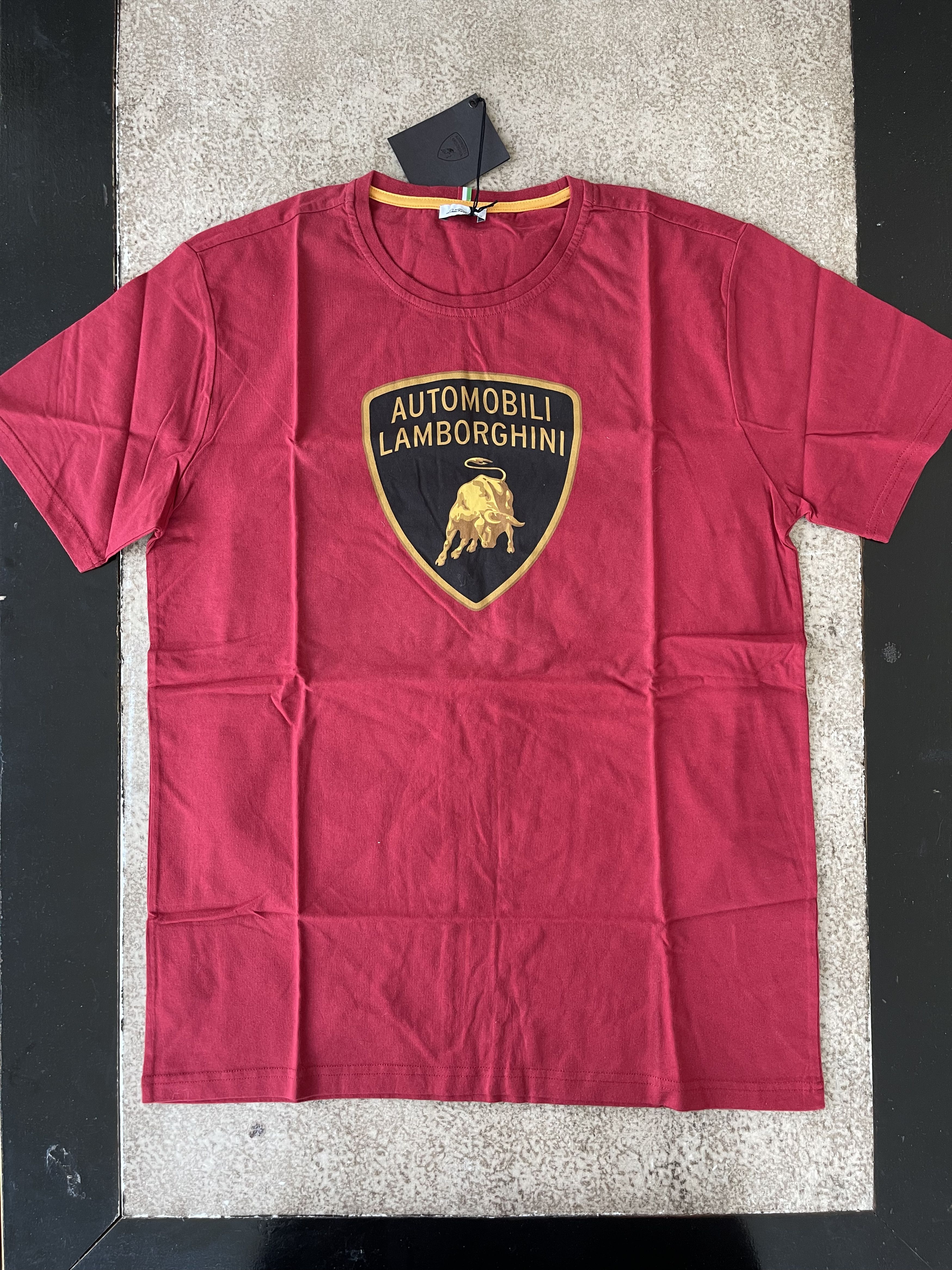 Lamborghini Lamborghini Red Crest Logo T-Shirt Size US M / EU 48-50 / 2 - 1 Thumbnail
