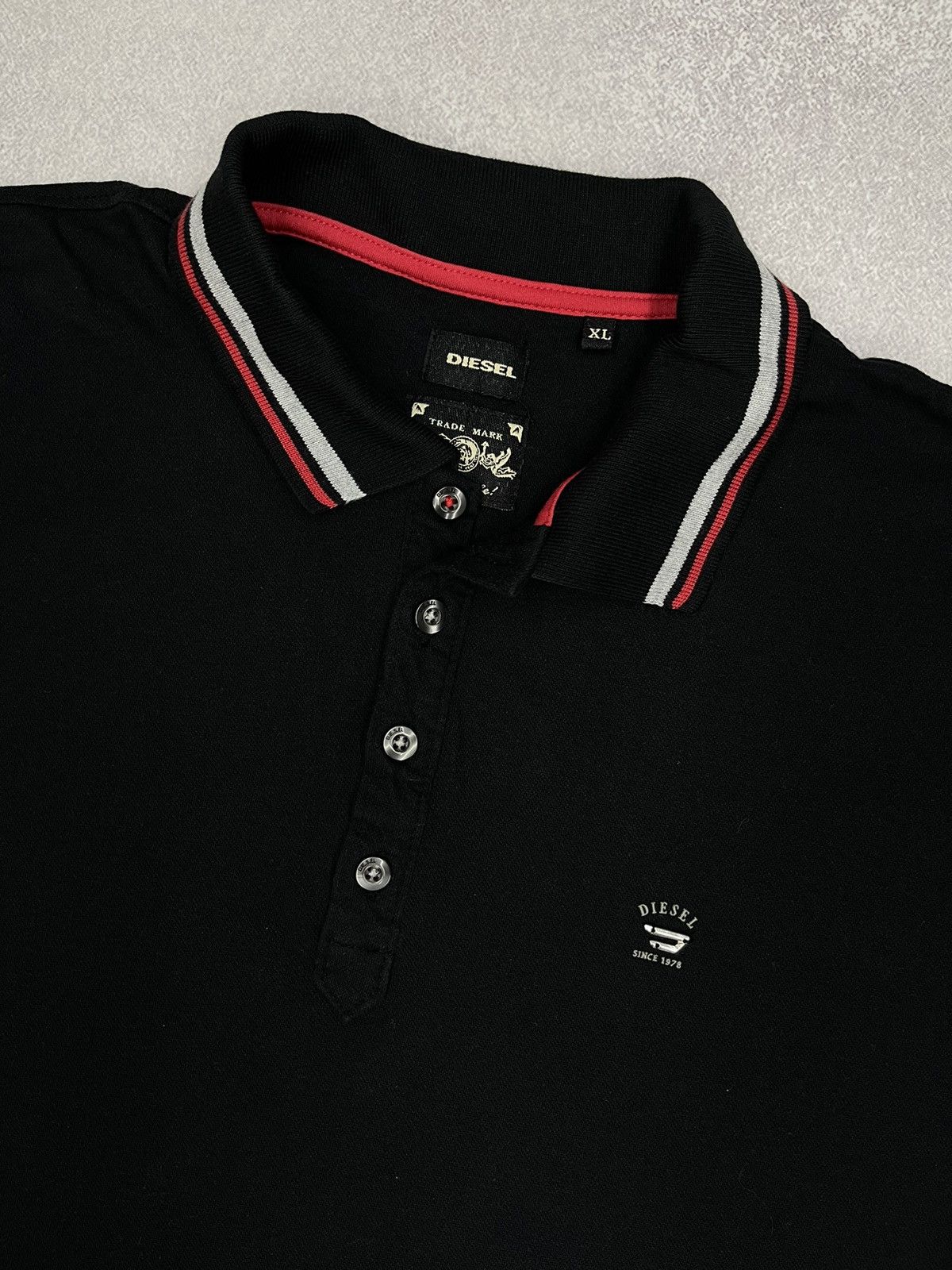 Diesel Mens Polo Diesel Black Size L Size US L / EU 52-54 / 3 - 4 Thumbnail