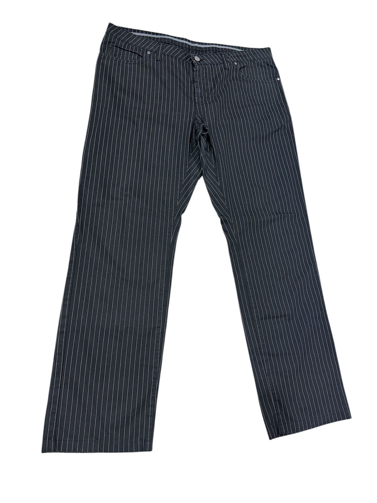 Versace VERSACE CASUAL PANTS STRIPE FLY BUTTON Size US 38 / EU 54 - 2 Thumbnail
