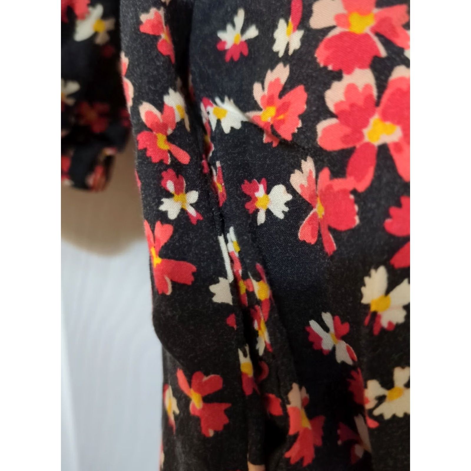 Gap GAP Dress Floral Mini Women's Size M Black Pockets Short Fall Spring Summer Casual Party/Wedding Women Size M / US 6-8 / IT 42-44 - 3 Thumbnail
