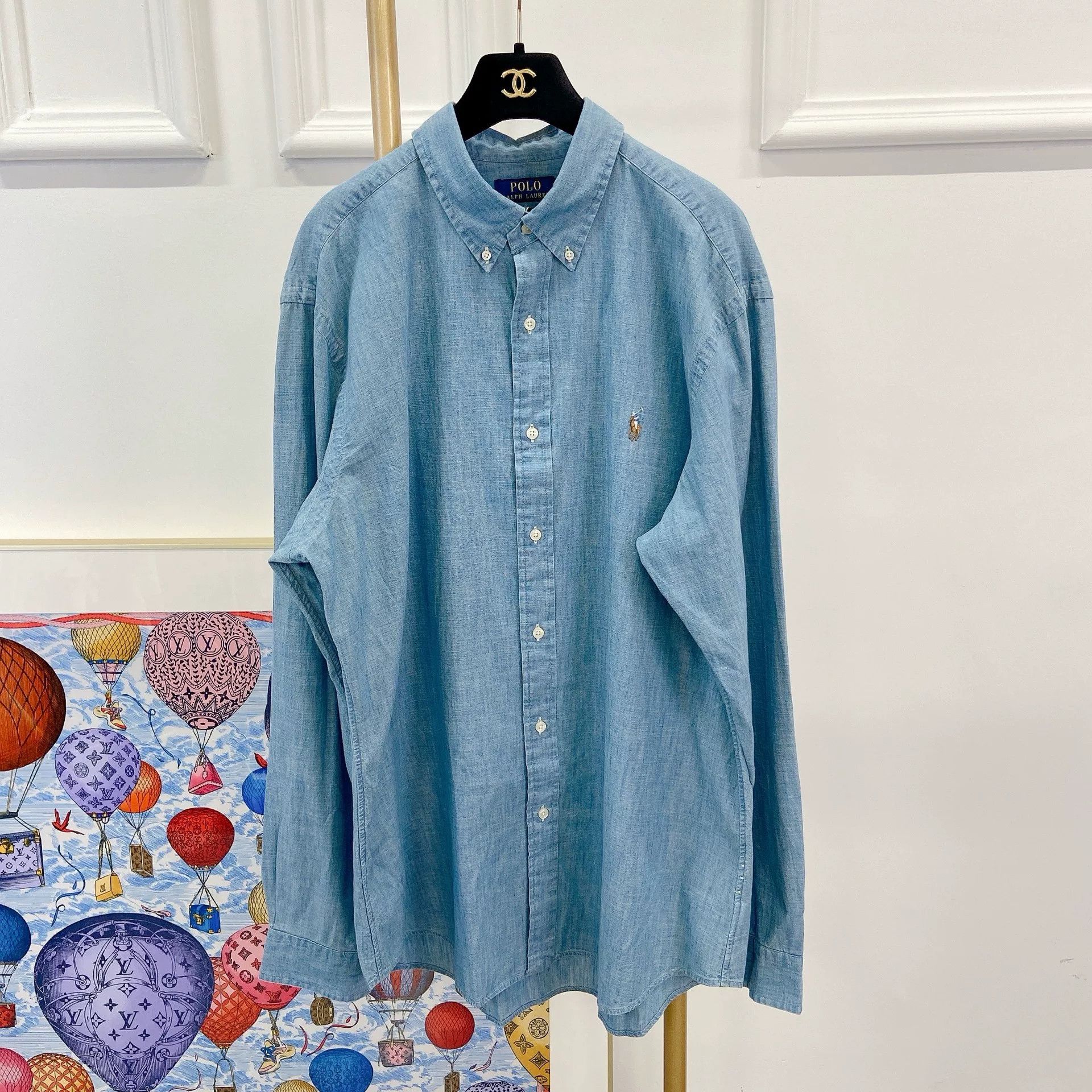 Ralph Lauren Ralph Lauren Light Denim Shirt XL Size US XL / EU 56 / 4 - 1 Thumbnail