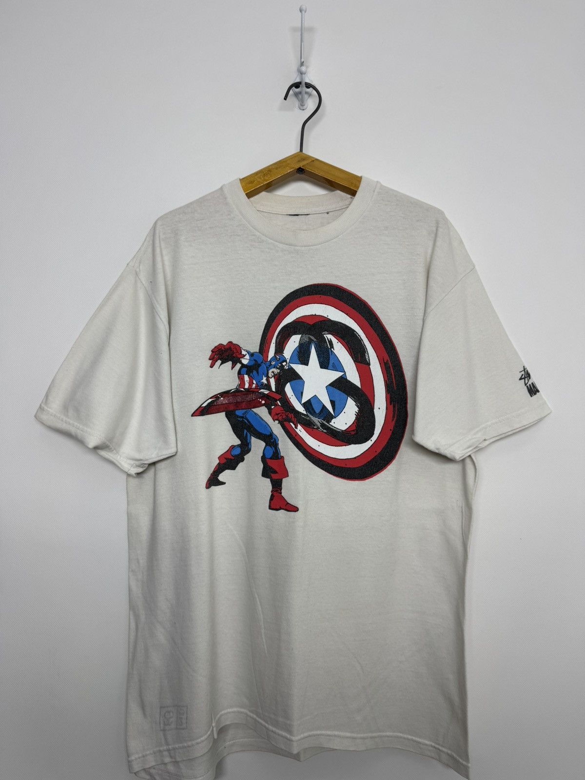 Marvel Comics × Stussy Vintage Stussy Marvel Captain America Size US M / EU 48-50 / 2 - 2 Thumbnail