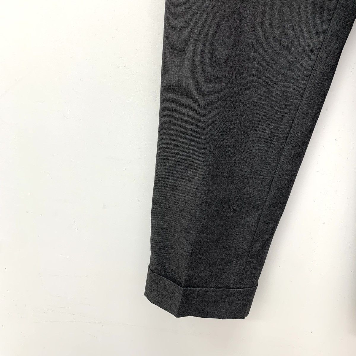 Thom Browne THOM BROWNE Dark Grey Wool Casual Suit Trousers K26WX Size US 32 / EU 48 - 5 Thumbnail