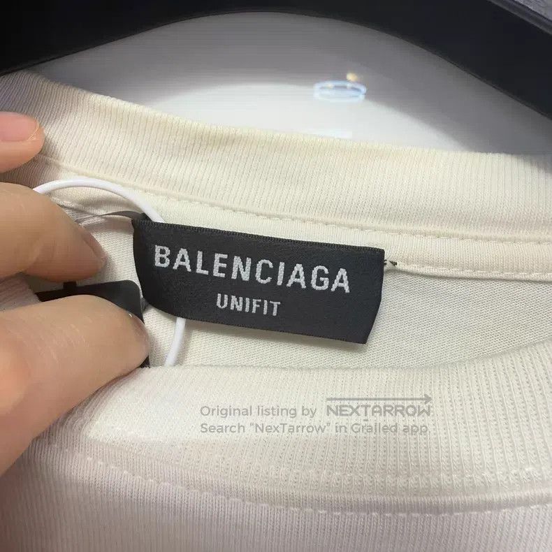Balenciaga Balenciaga Off-White Short Sleeve Size US XXS / EU 40 - 3 Thumbnail