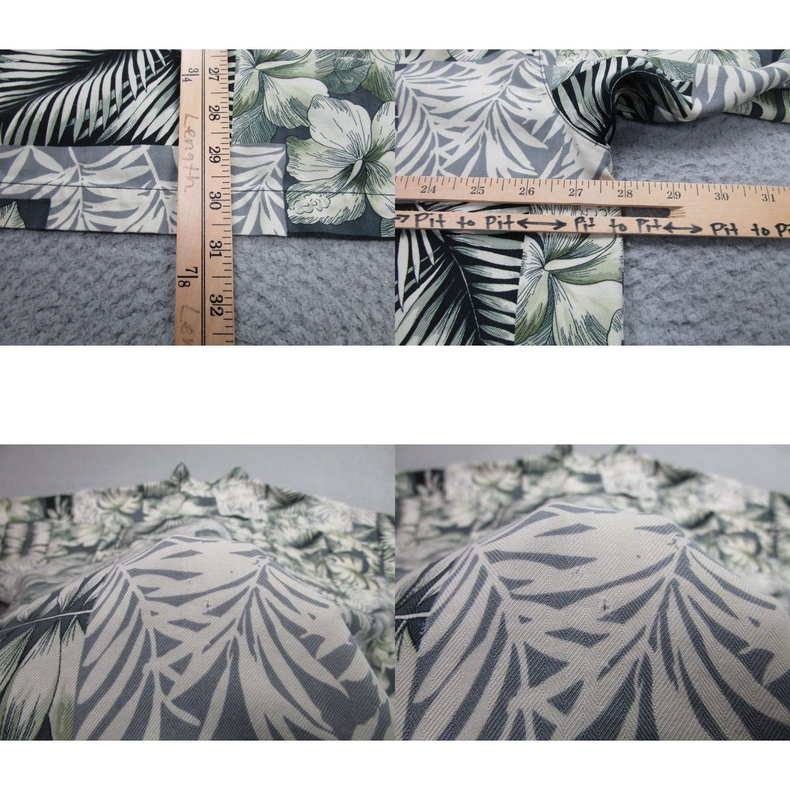 Tommy Bahama Tommy Bahama Shirt Mens 2XL Short Sleeve Silk Hawaiian Camp Shirt Multicolor Floral Green Gray Aloha Beachwear Mens 2XL Size US XXL / EU 58 / 5 - 8 Thumbnail