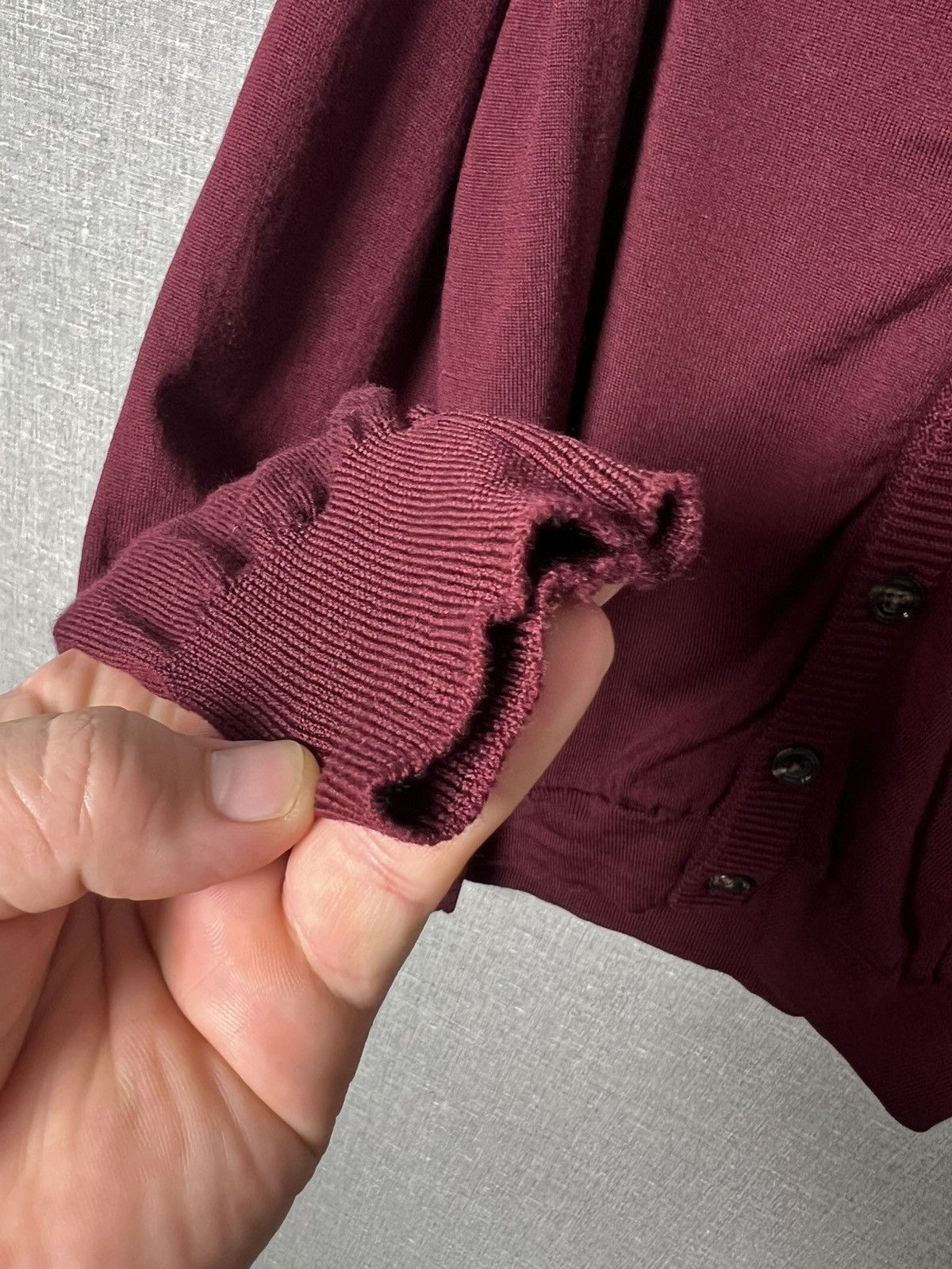 Maison Margiela Maison Margiela Shawl Collar Wool Button Cardigan Sweater Size US M / EU 48-50 / 2 - 9 Thumbnail