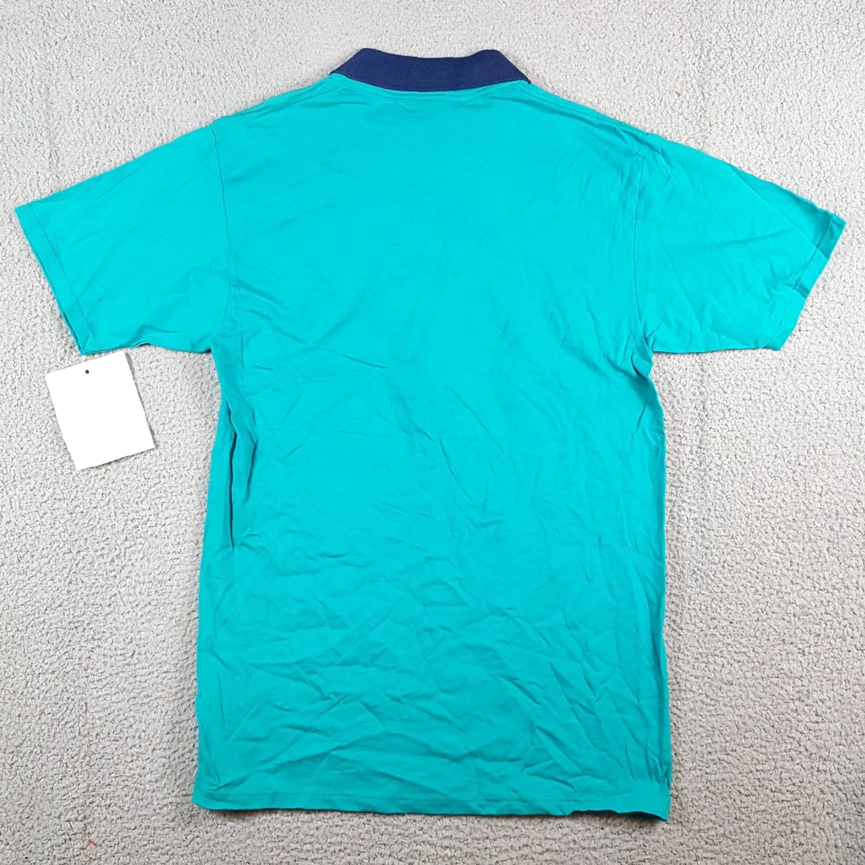 Vintage VINTAGE Blooming & Co T-Shirt Women’s M Preppy Collared Golf Tee Casual Blue/Teal 80s Retro 90s Golf USA Shirt Womens Size M / US 6-8 / IT 42-44 - 5 Thumbnail