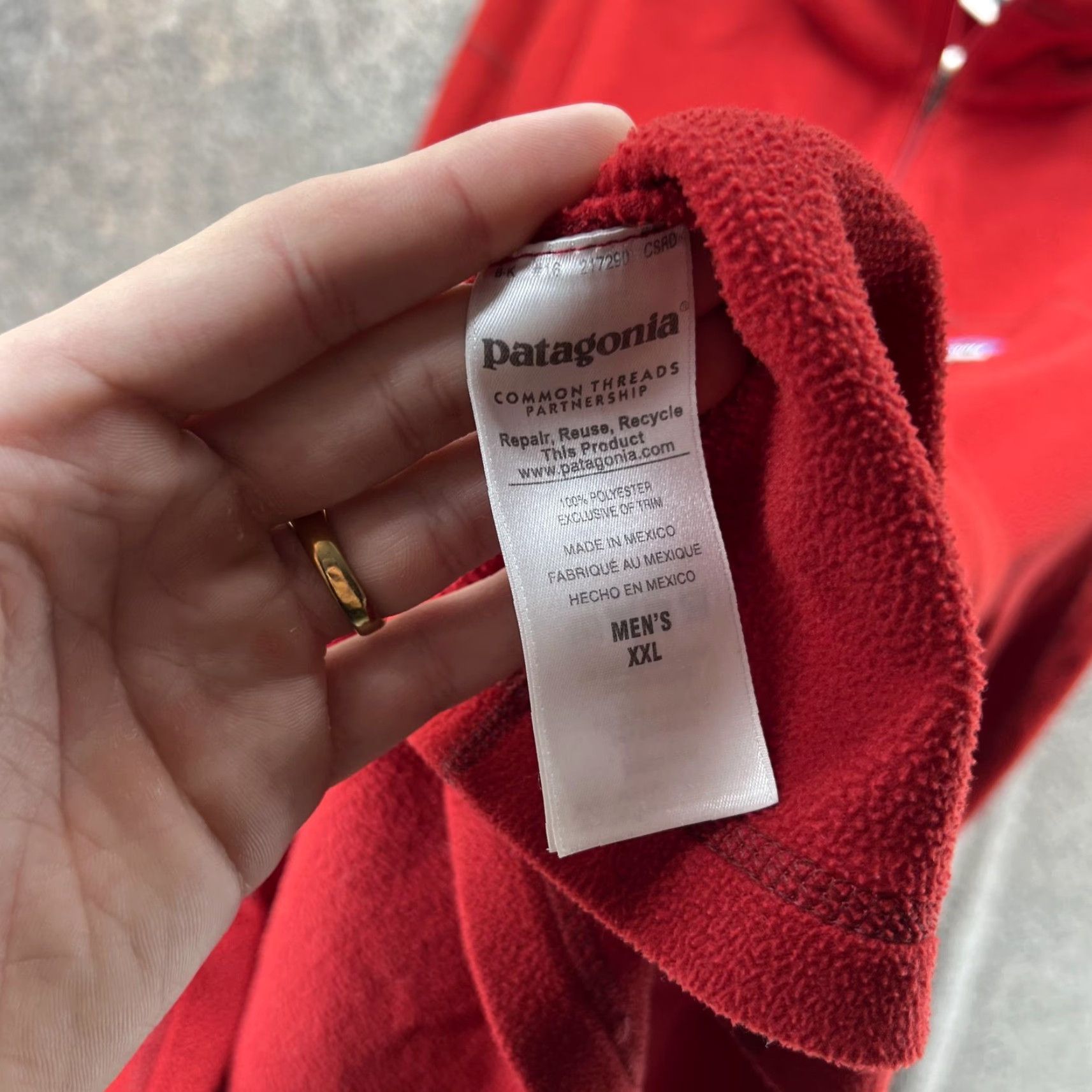 Patagonia Patagonia Sweater Mens 2XL Red Fleece Quarter Zip Mock Neck Pullover Outdoor Size US XXL / EU 58 / 5 - 3 Thumbnail