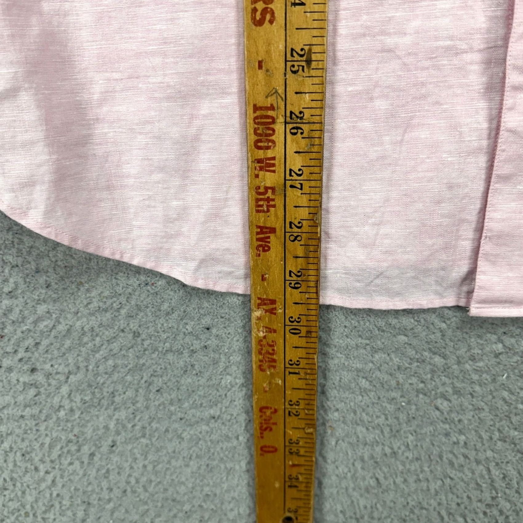 Ted Baker Ted Baker Shirt Mens Button Up Short Sleeve Light Pink Linen Blend 3 Small Cotton Fall Summer Casual Formal Travel Shirt Mens Size US S / EU 44-46 / 1 - 7 Thumbnail