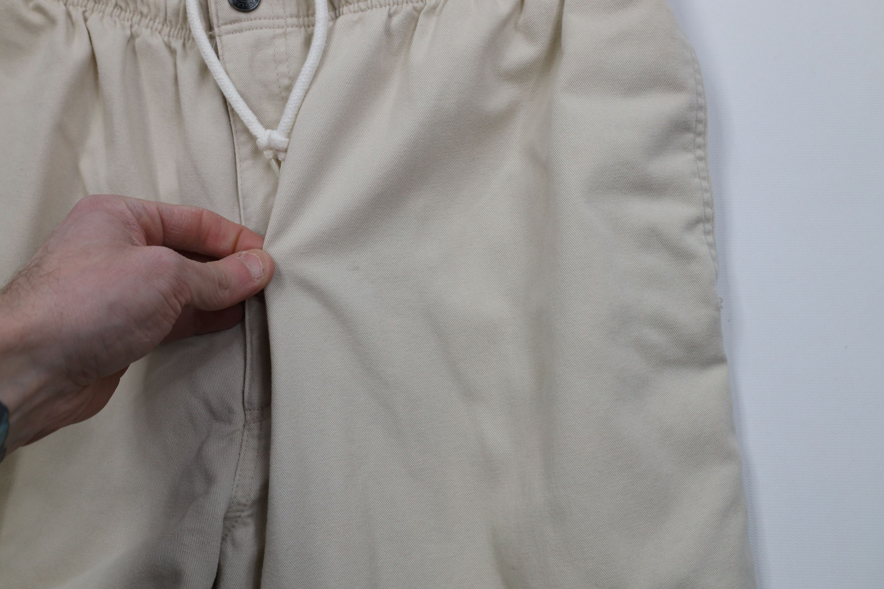 Lands' End Vintage 90s Lands End Wide Leg Twill Pants Beige Cotton USA Size US 38 / EU 54 - 8 Thumbnail