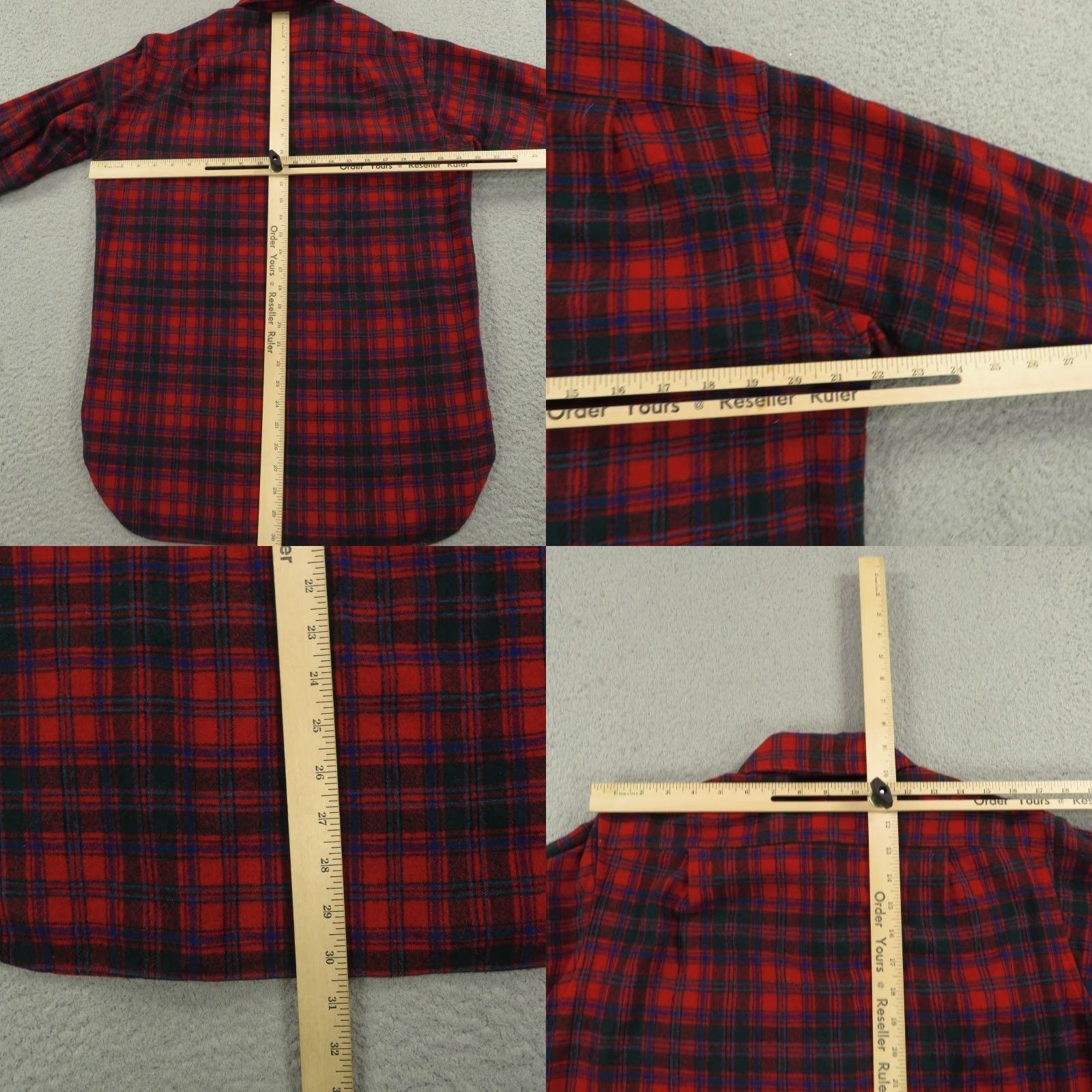 Pendleton VINTAGE Pendleton Shirt Men 16 (Large) Made in USA 80s Button Up Christmas Plaid Shirt Men L Red Wool Flannel Button-Up 80s Pendleton Mens Pants? Size US L / EU 52-54 / 3 - 9 Thumbnail