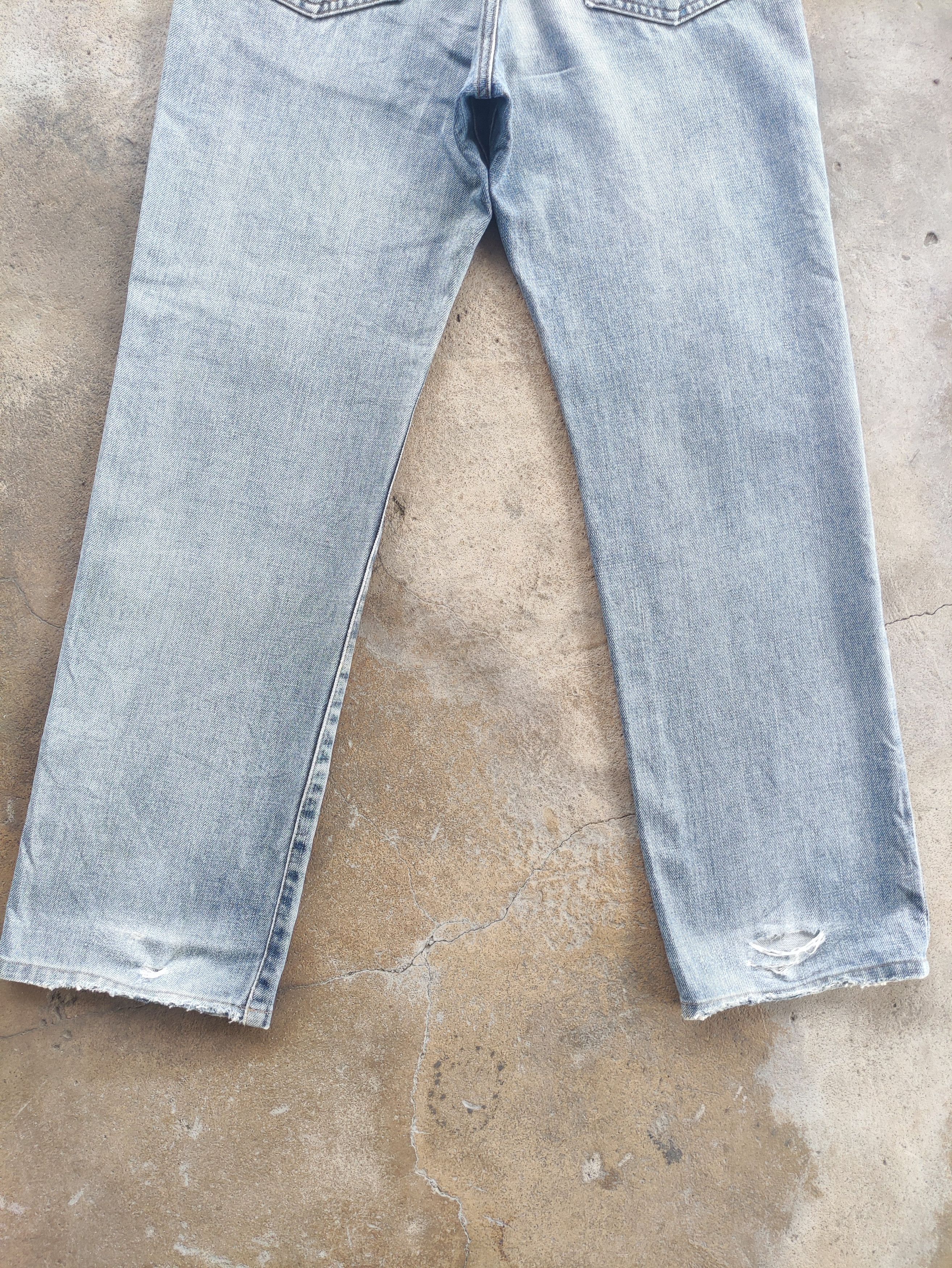 Edwin Vintage Edwin Brand Denim Buggy Distressed Faded Pants Size US 30 / EU 46 - 11 Thumbnail