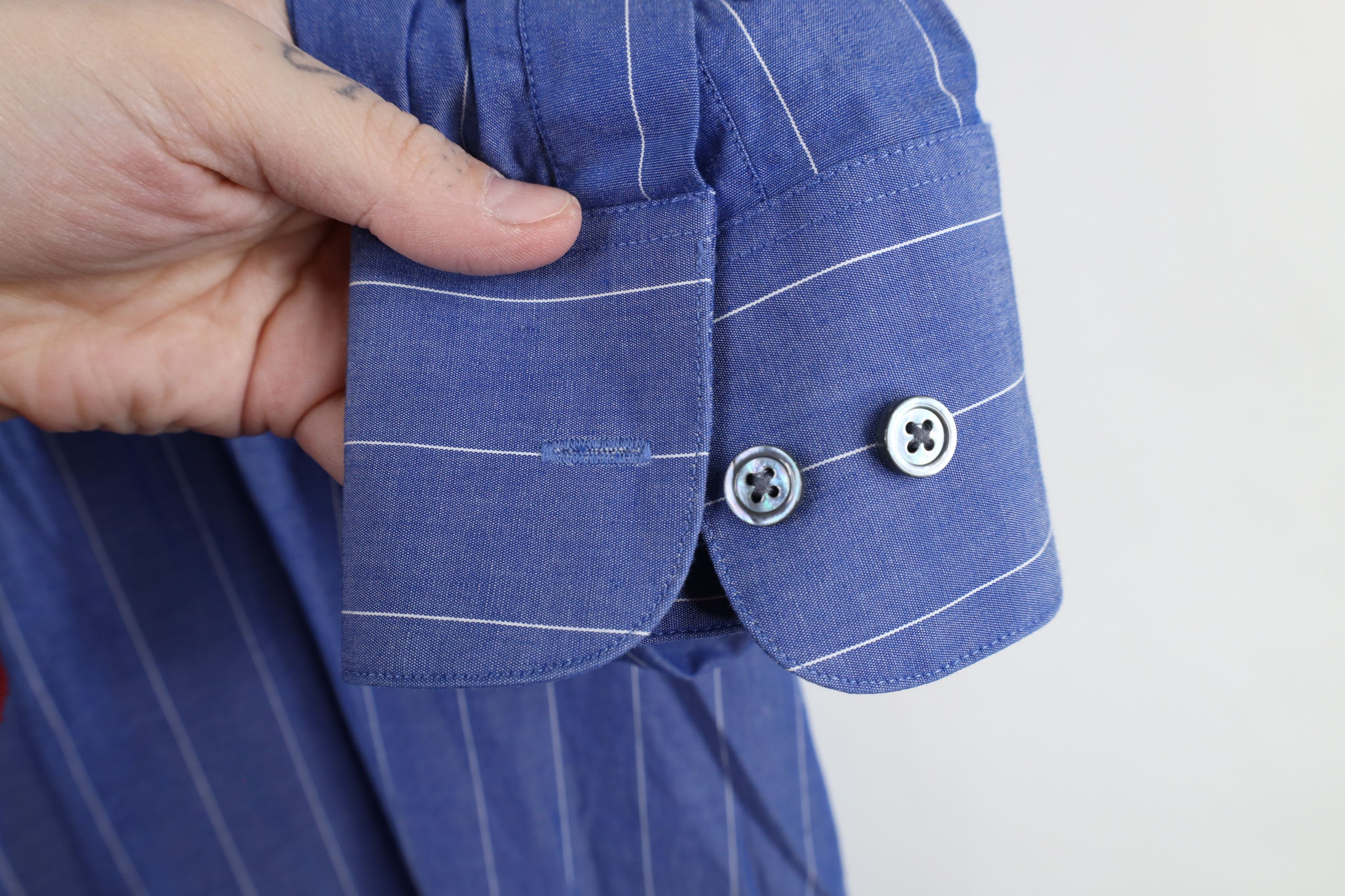 Vintage Vintage 90s Yves Saint Laurent Collared Button Shirt Size US M / EU 48-50 / 2 - 7 Thumbnail